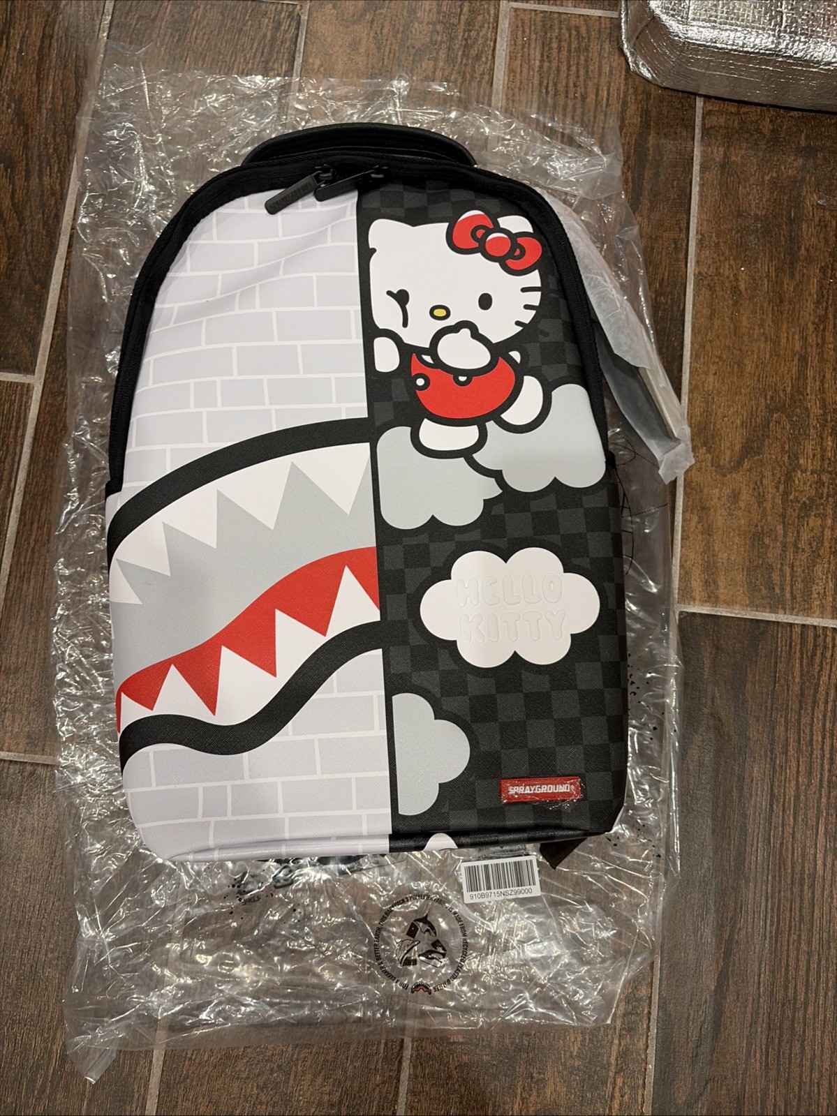 Sprayground Hello Kitty Brick Wall Split Backpack New Large School Backpack