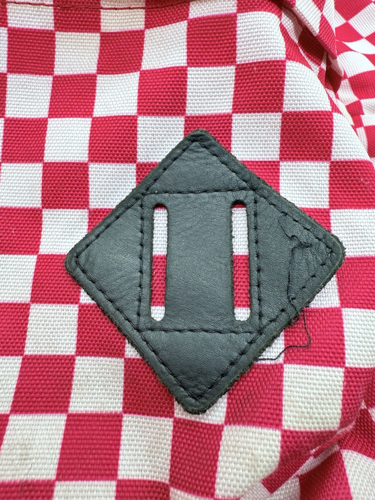 VANS OFF THE WALL Backpack Red White Check School Bag ( See Pictures)