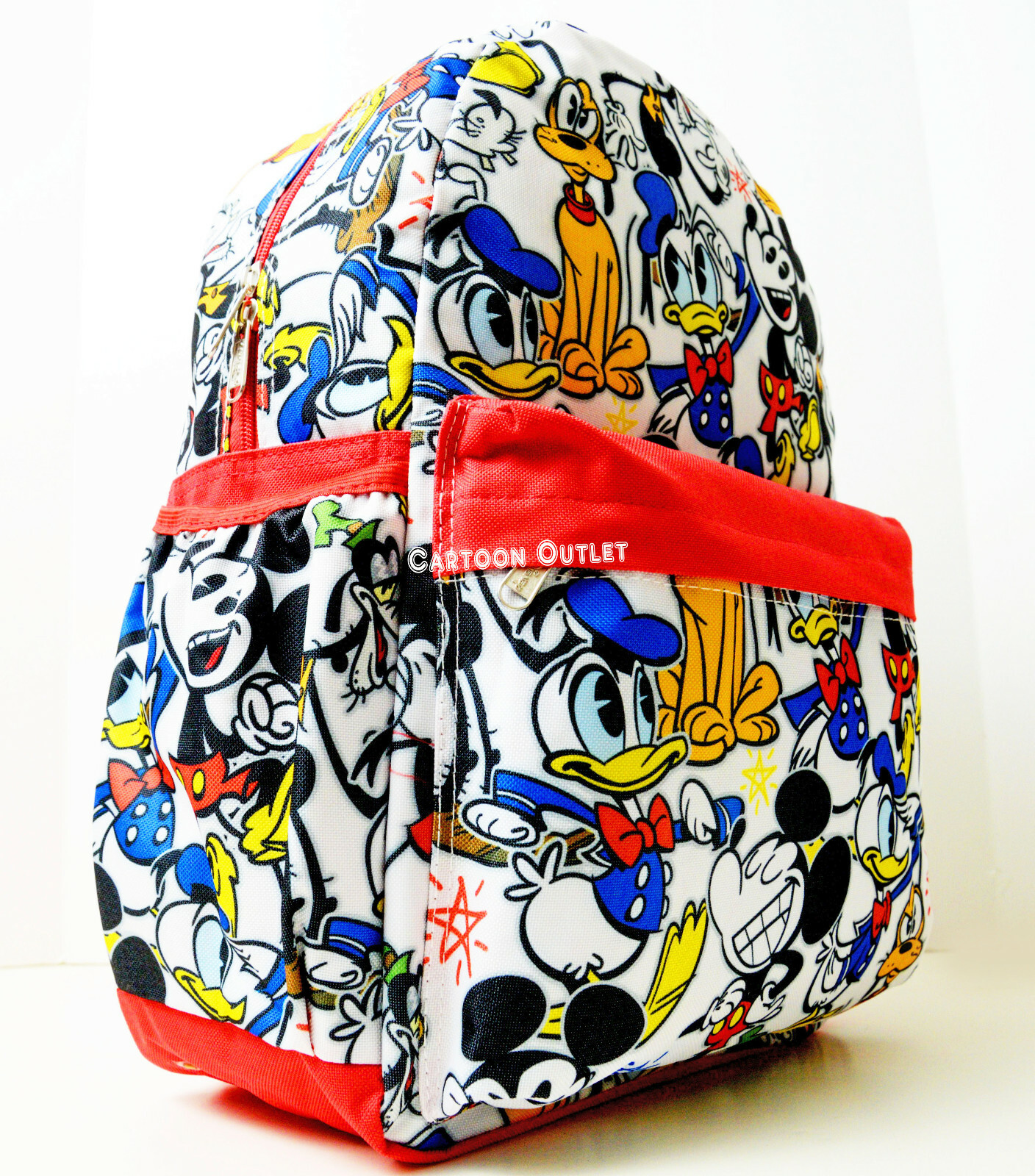 Disney Mickey Mouse All Over Print Large Backpack 16″ Book Bag Birthday Gift New