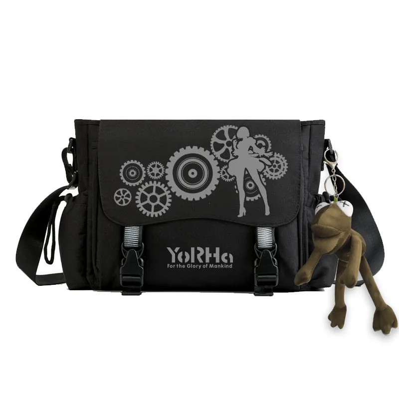 *NieR&Automata* Anime Oxford Crossbody Messenger Shoulder Black Bags Travel bag
