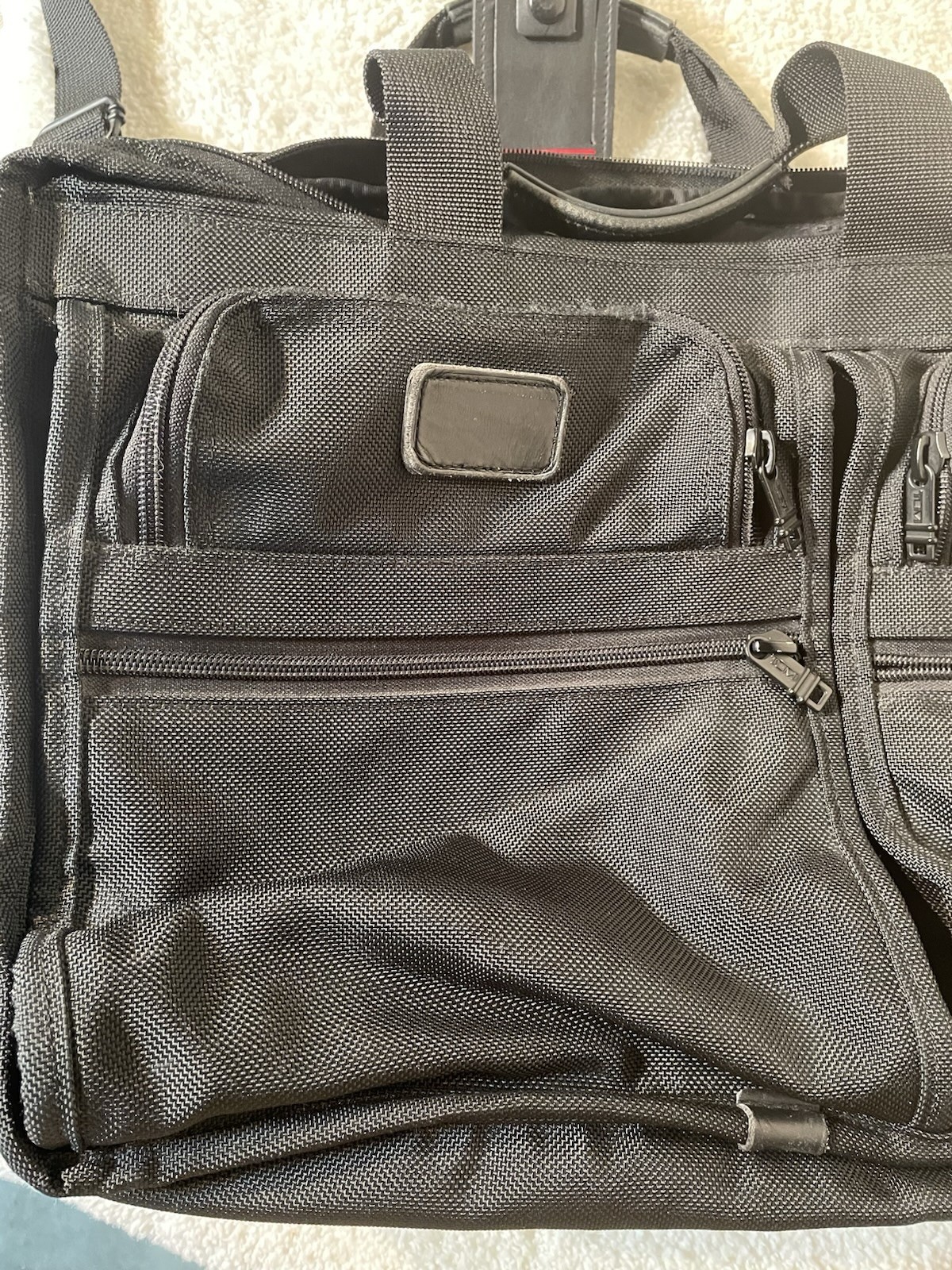 Tumi 18″ Expandable Laptop Briefcase 2621D3 Black Balistic Nylon Nice Condition