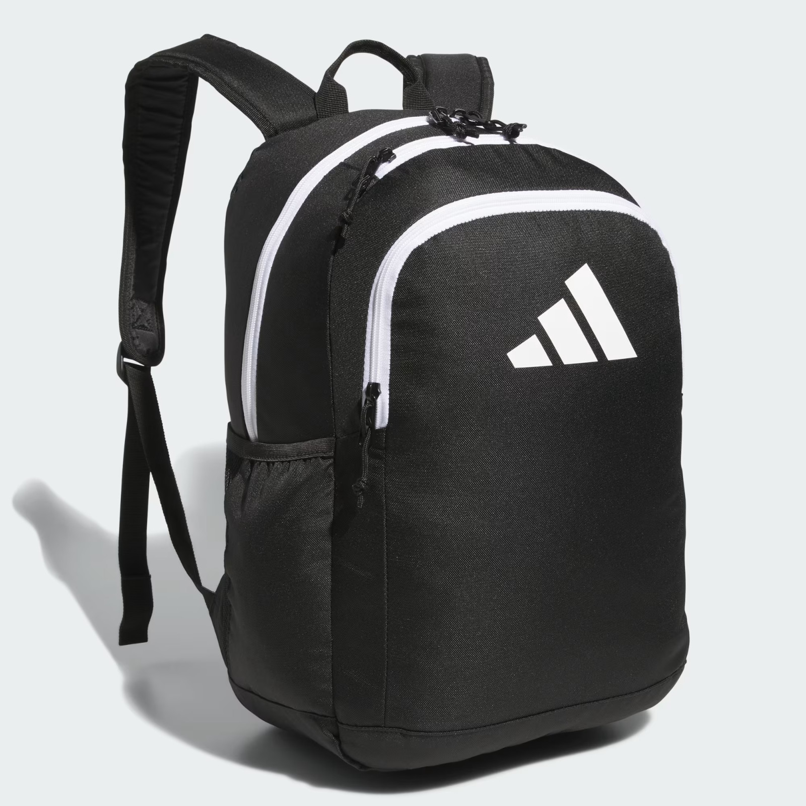 NEW Adidas Striker 3 Backpack Black School Bag- Travel Sport Laptop BLACK WHITE