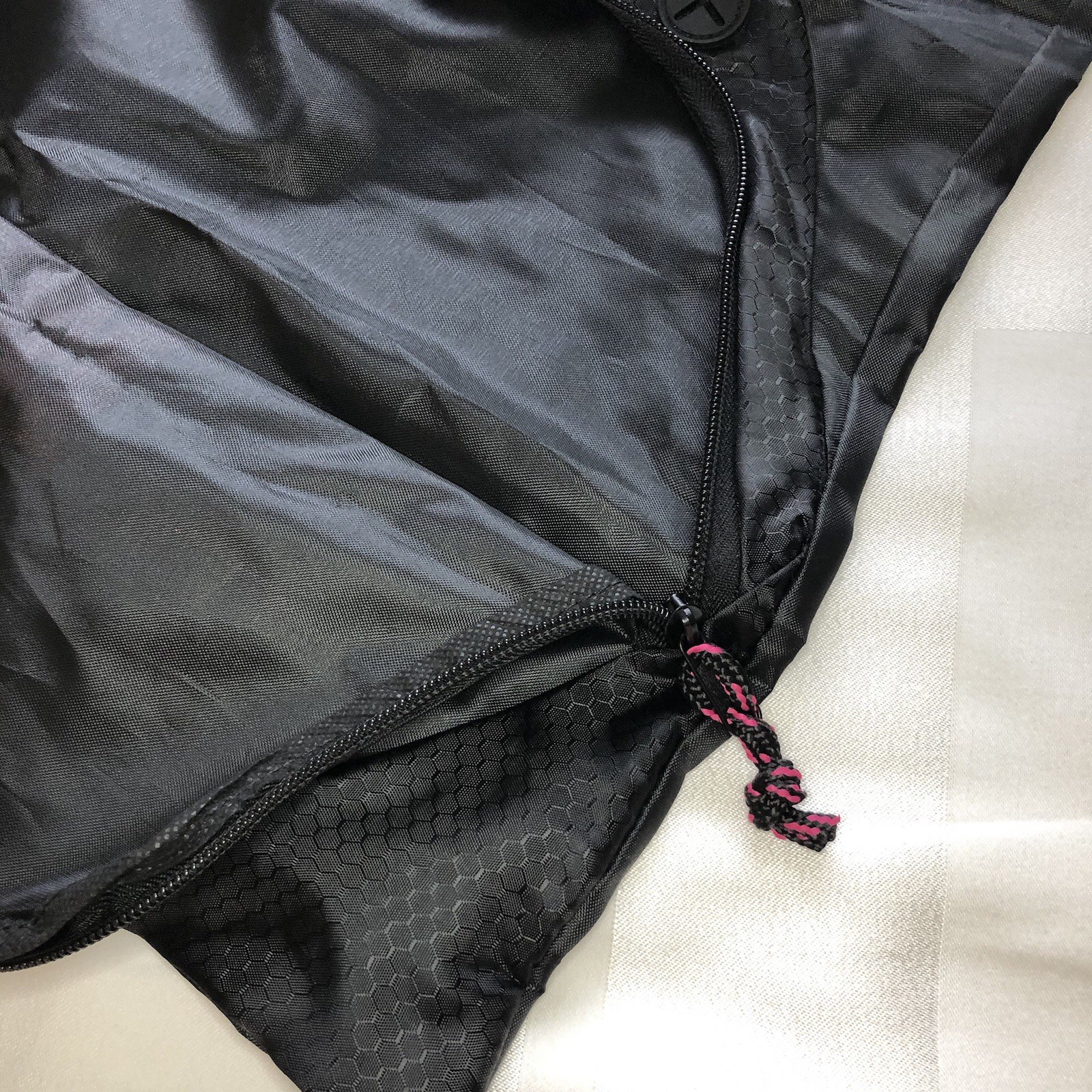 T-Mobile Tuesdays Black Drawstring Backpack Zippered Pocket Travel Gym Bag, NEW