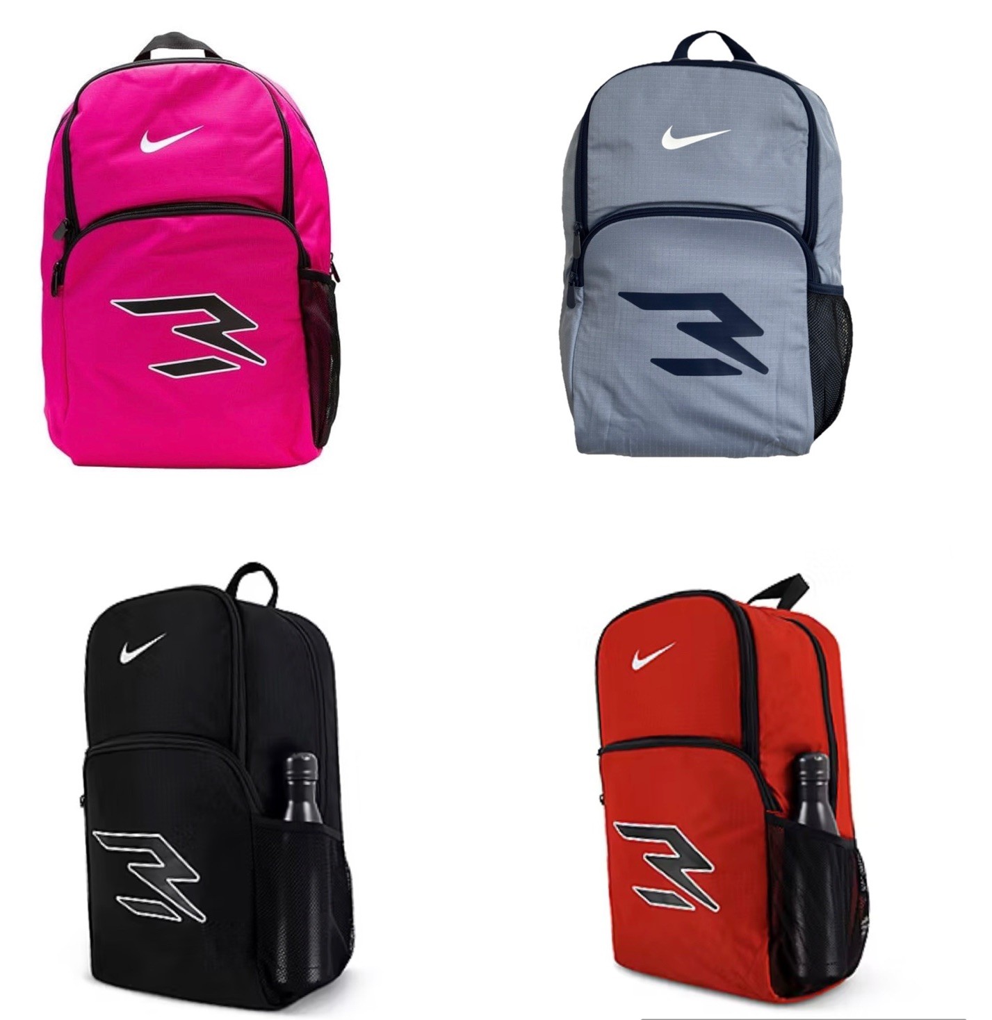 Nike 3 Brand Graphic Print Backpack Laptop Sleeves Organizer Pockets 9AT012