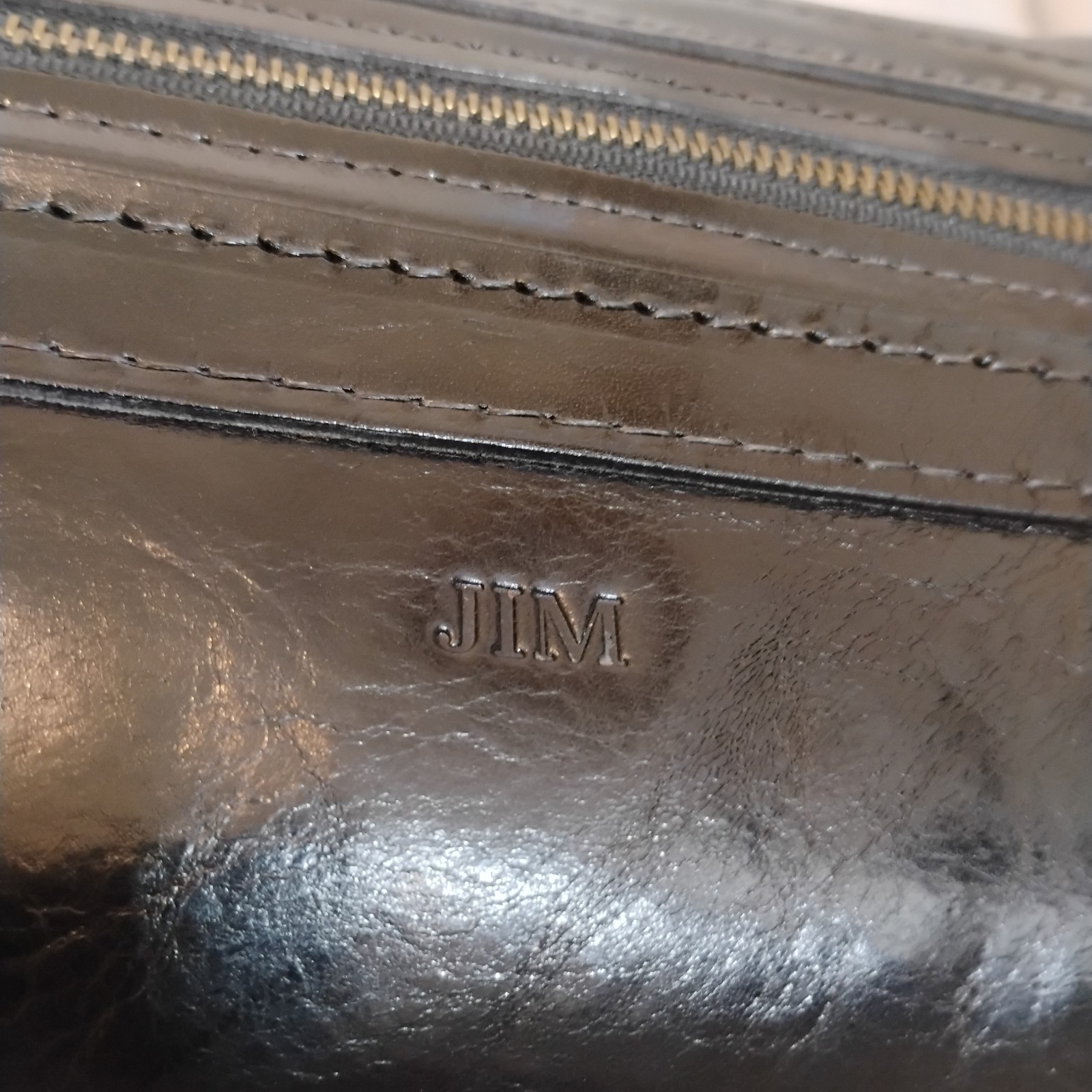 BOSCA Utili-kit Black Leather Bag Made in USA Rare