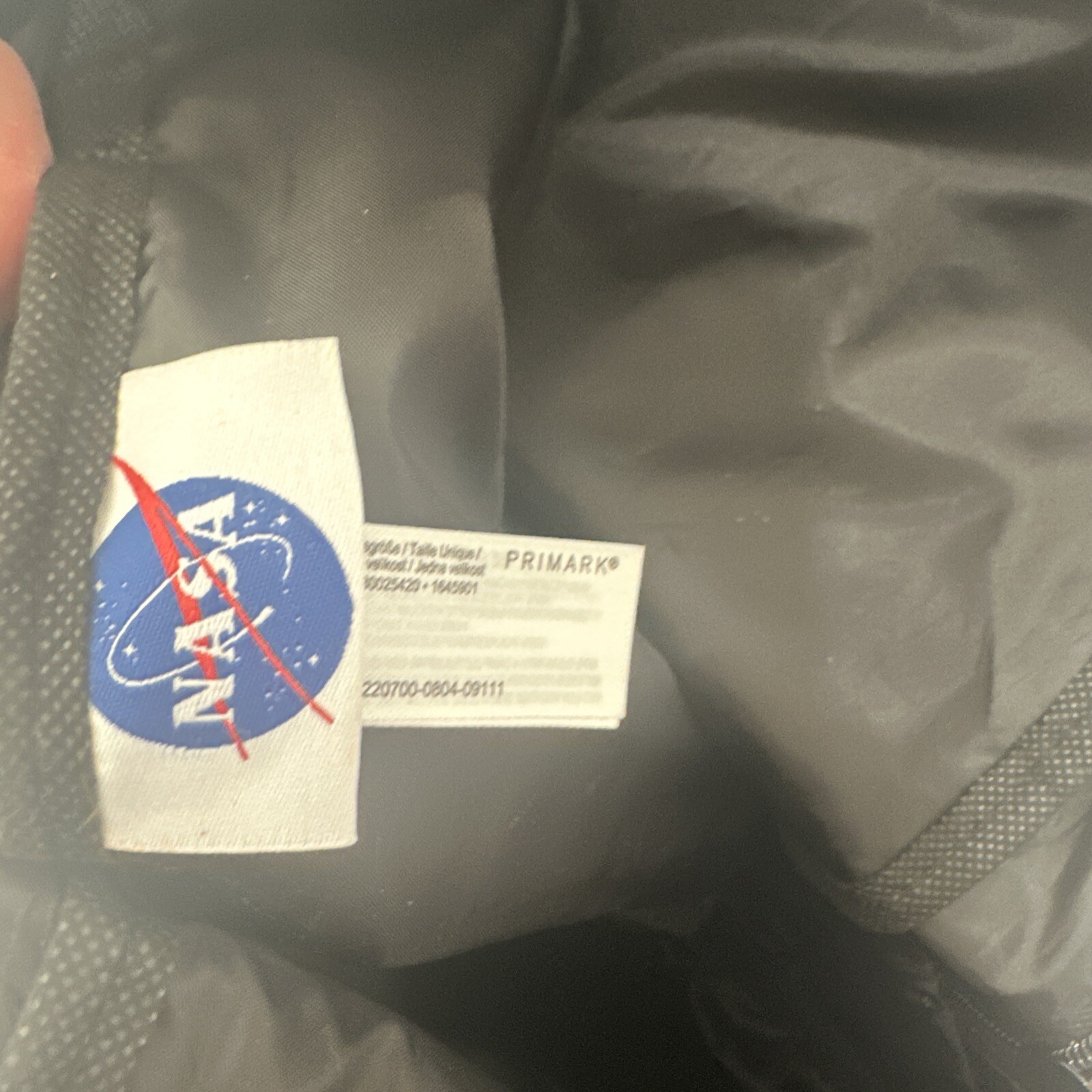 NASA Small Backpack Retro Look – Black