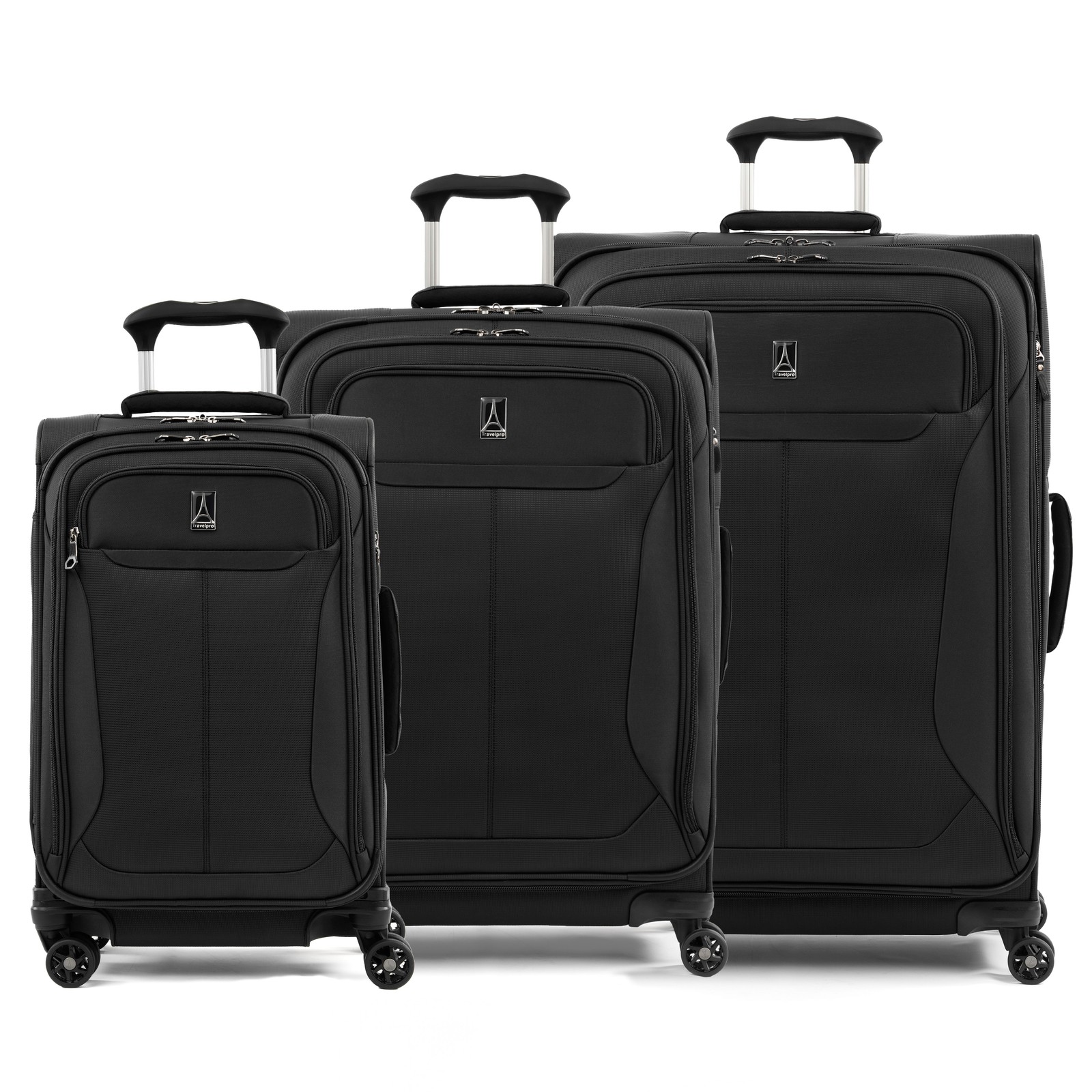 Travelpro Tourlite Softside Expandable Luggage 4 Spinner Wheels, 3 Piece Set U2