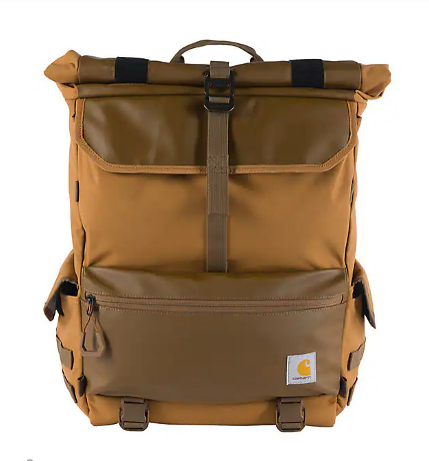 FLASHSALE! Carhartt 40L Nylon Roll-Top Backpack, Multi Color Fast Ship