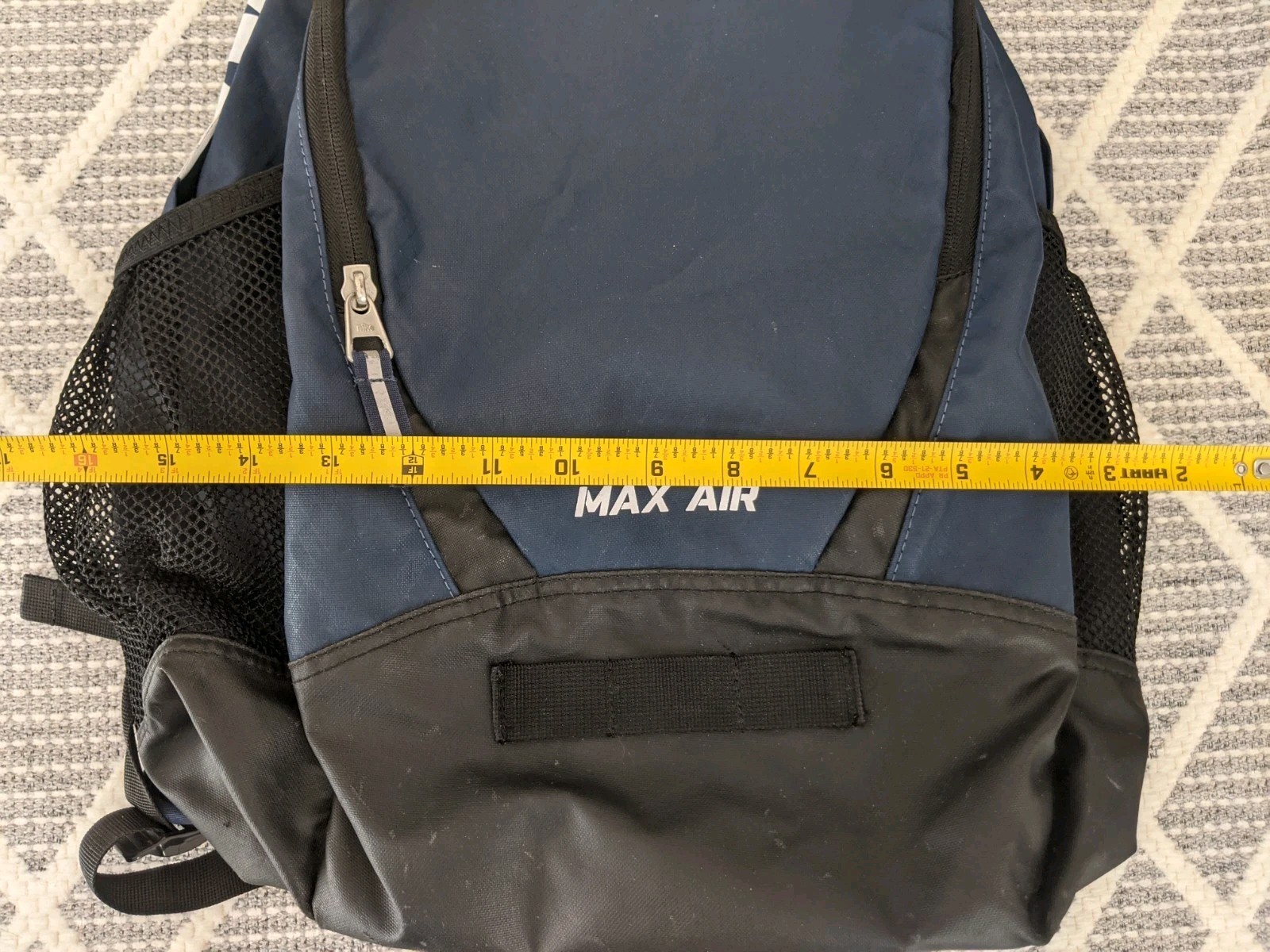 Nike Team Training Max Air Backpack Navy Blue Black, BA4890 412 Travel Gym Bag