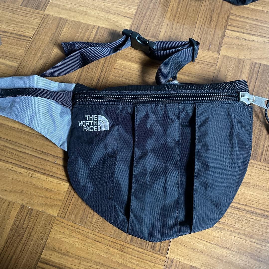 THE NORTH FACE CRAG POCKET WAIST BAG NM07507 Nylon 100 Percent Black Gray