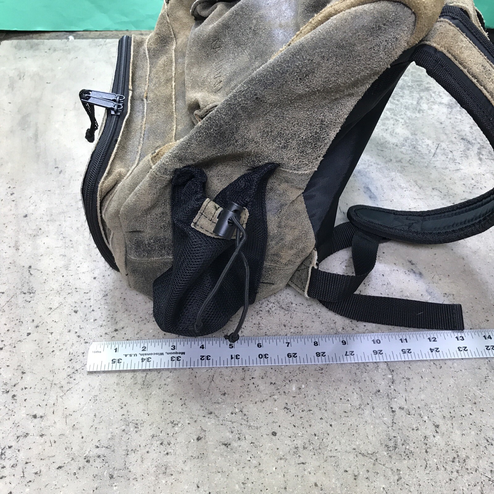 Wilsons Suede Leather Backpack Brown M. Julian Travel School Nice Cond Fast Ship