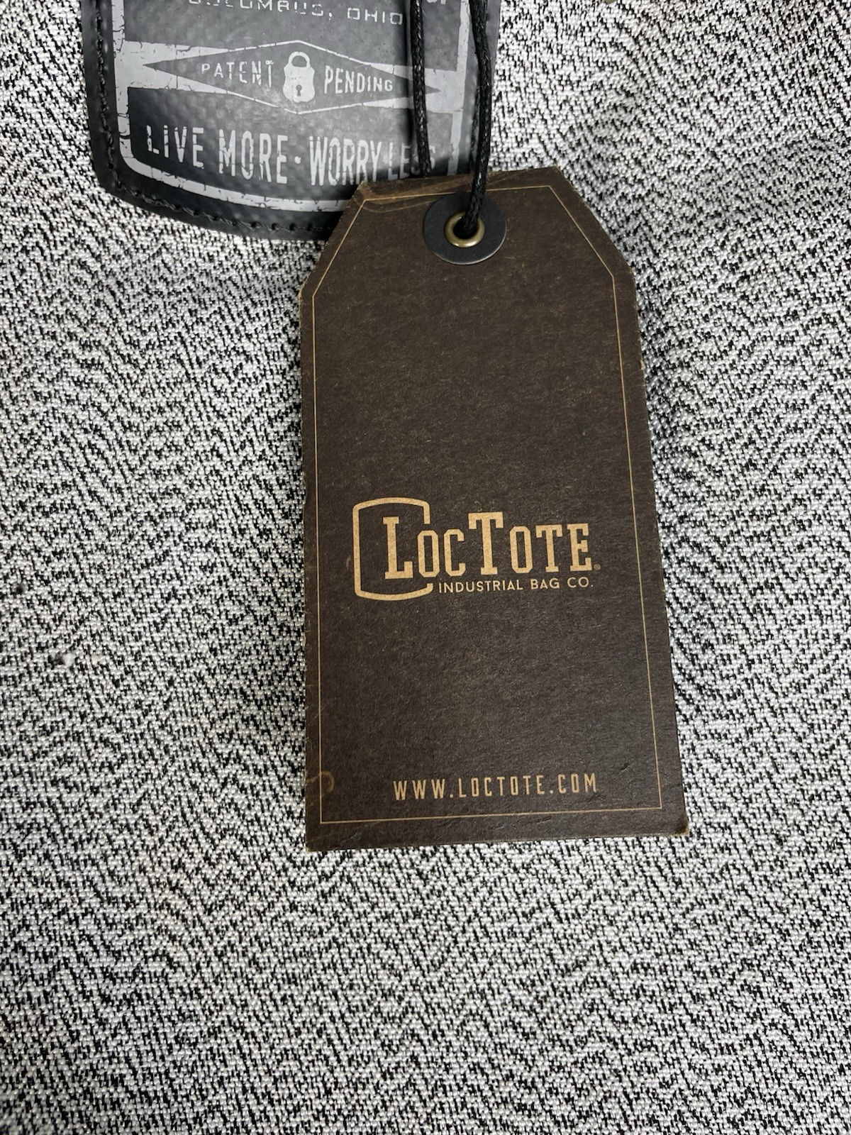 Loctote Original Flak Sack Gray Backpack Bag Loc Tote Anti-Theft