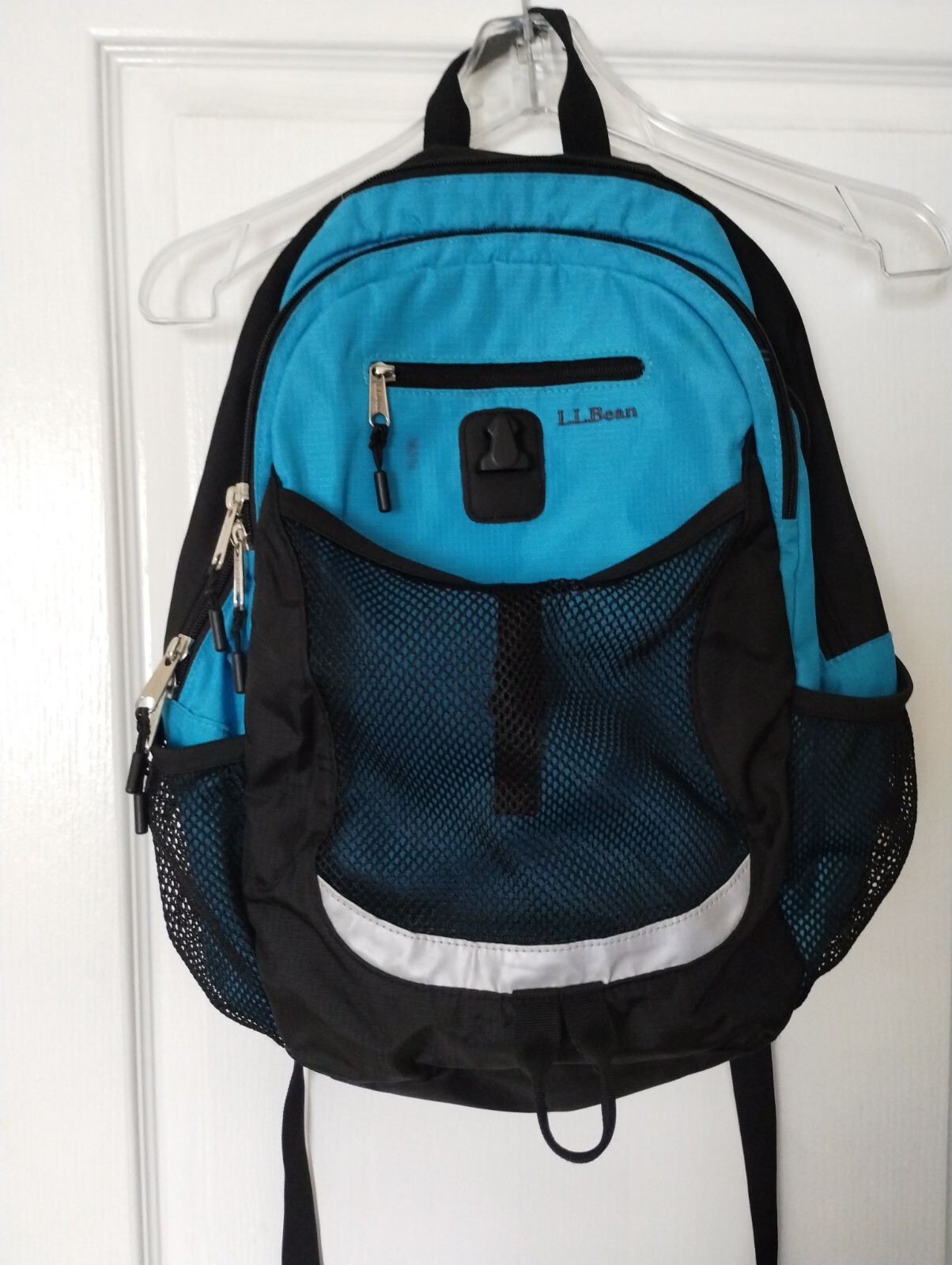 LL Bean Black Blue 18 in Sport Backpack 283625 men women kids