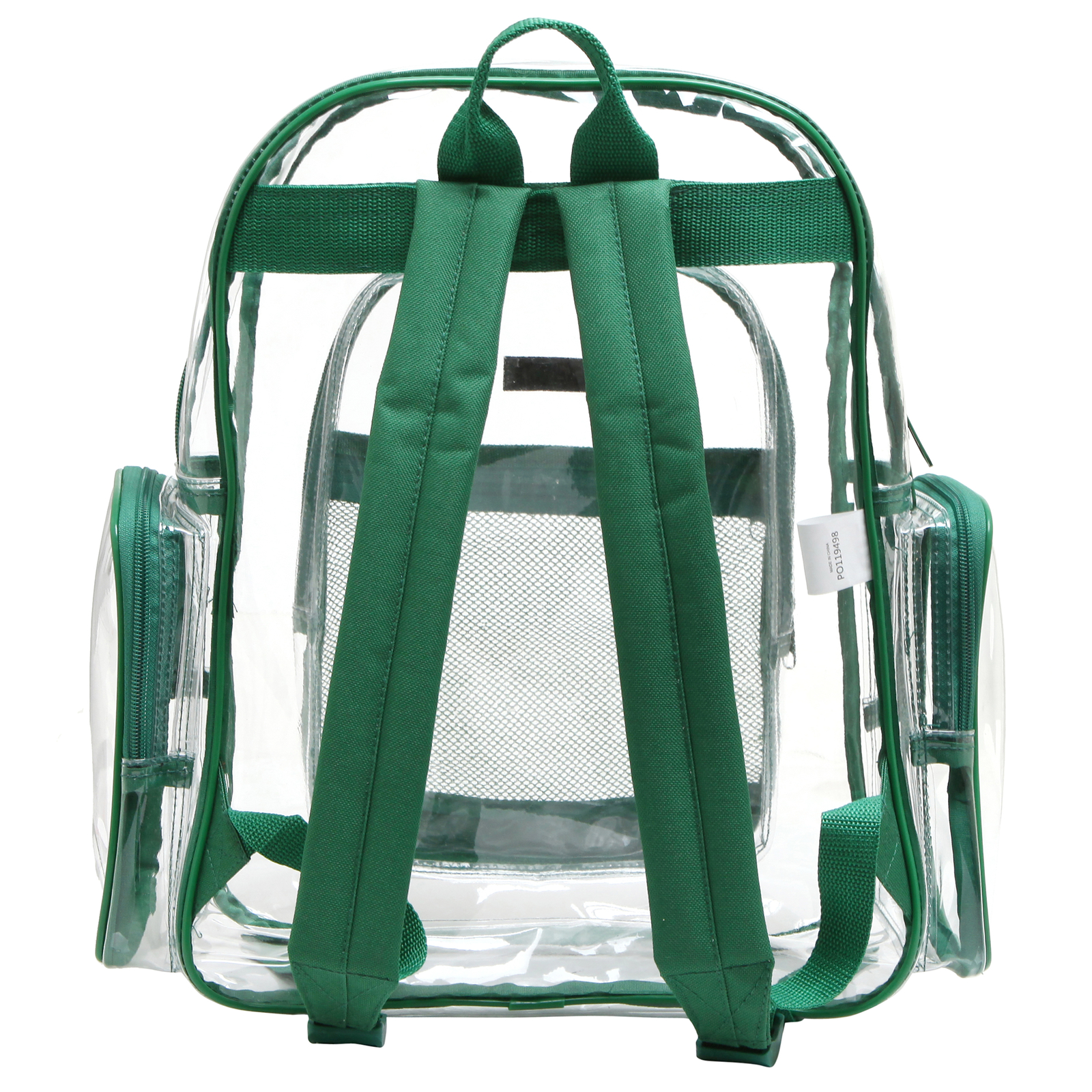 Clear Backpacks, Heavy Duty Transparent Backpack for Work, School, Green Trim