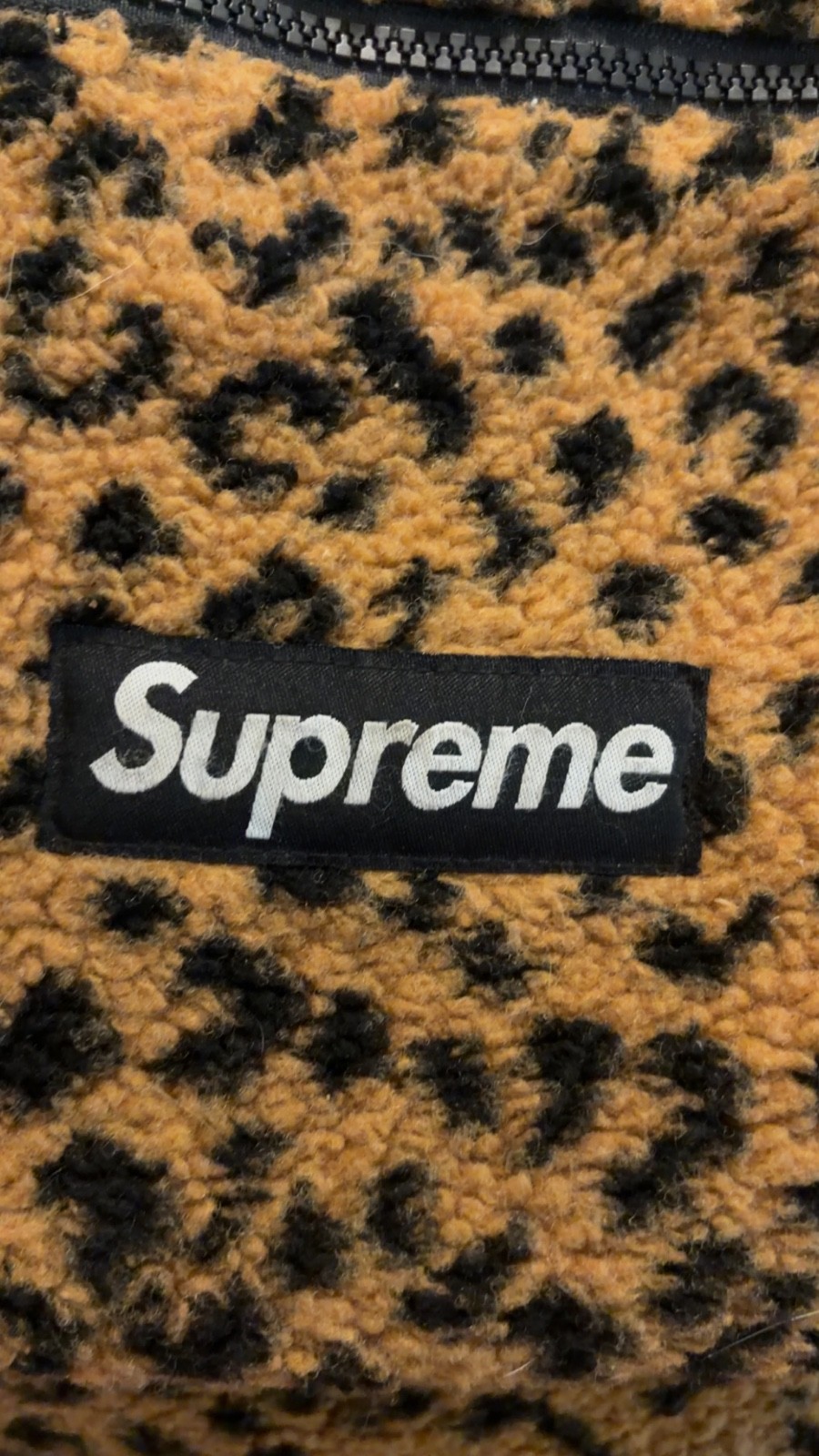 Supreme Leopard Fleece Backpack FW17