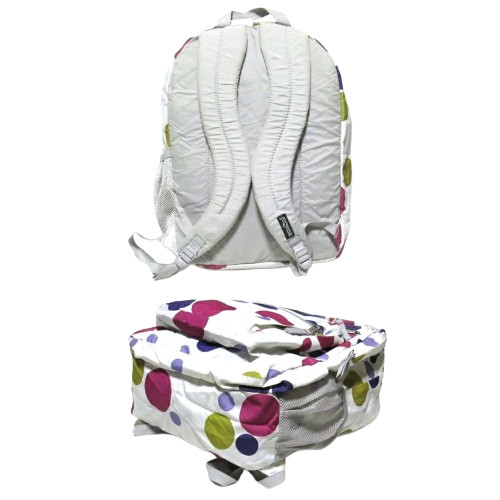 Rare Discontinued JANSPORT Dot Backpack Polka Dot Pattern Rucksack Bag Casual