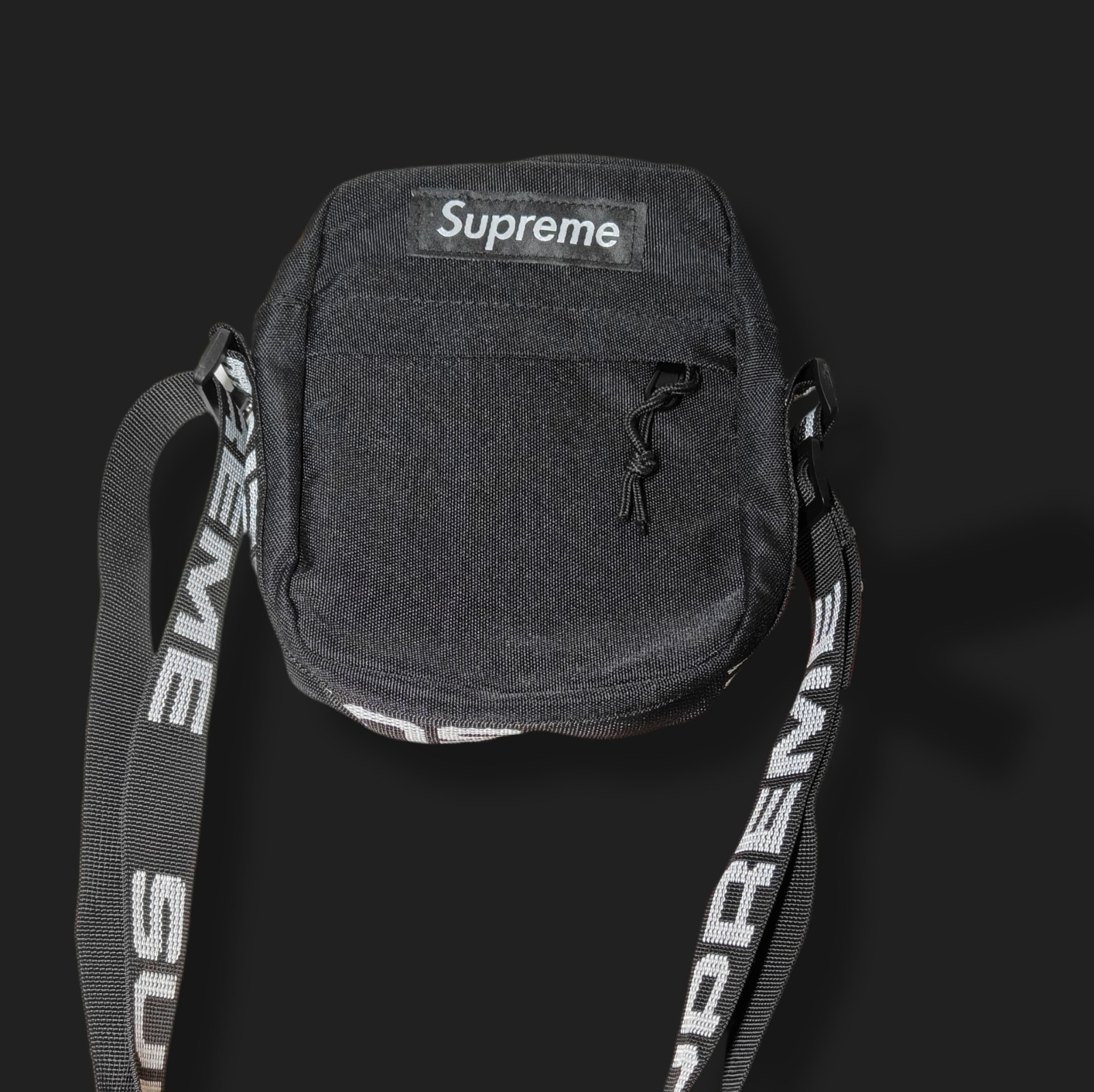 Supreme SS18 Cordura Crossbody Bag Black