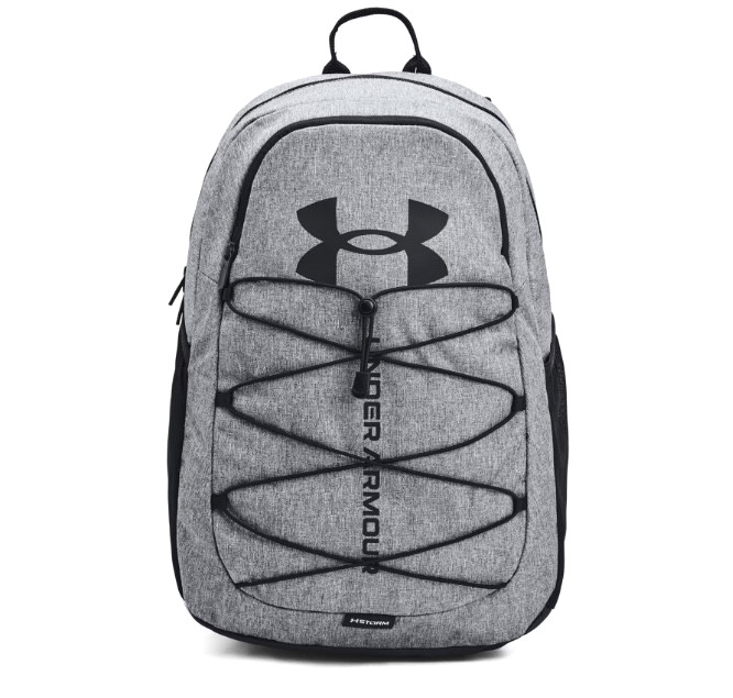 Under Armour UA Hustle Sport Pitch Gray Medium Heather Black Backpack Adult bag
