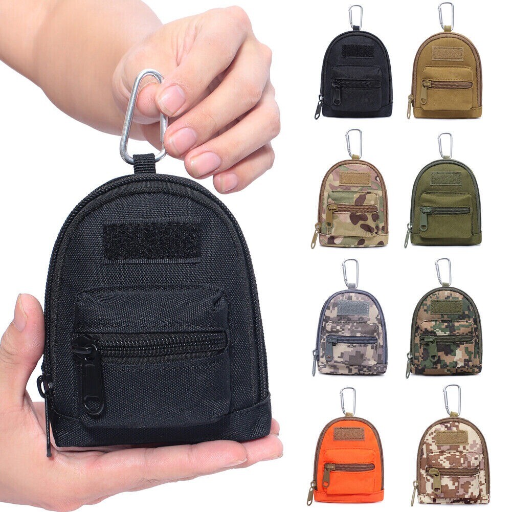 Tactical Mini Backpack EDC Pouch Portable Coin Purse Key Earphone Storage Bag