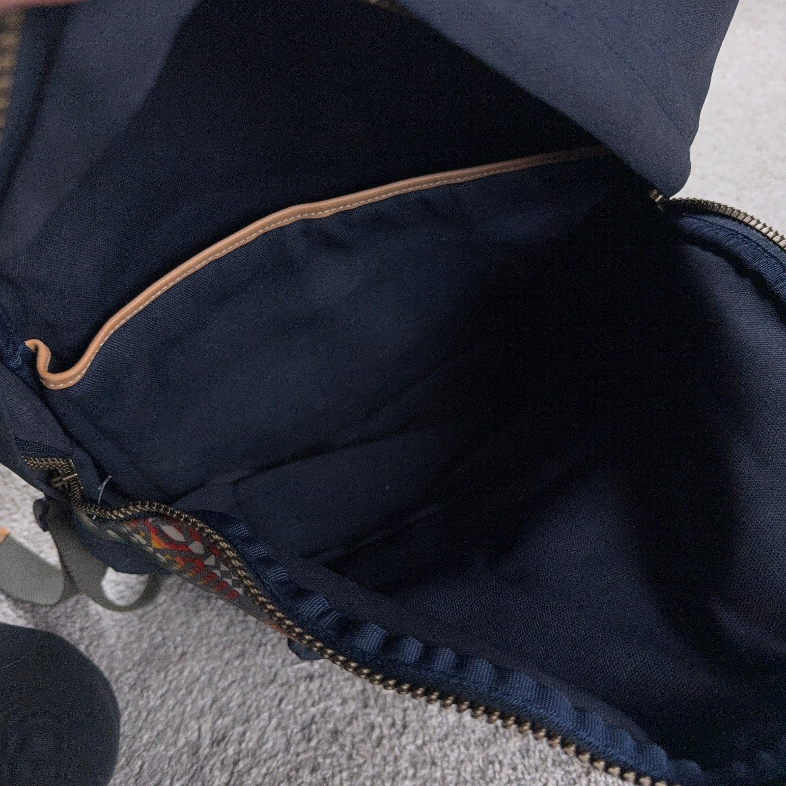 Pendleton Backpack Blue Green Canopy Canvas Aztec Straps Outdoors Durable