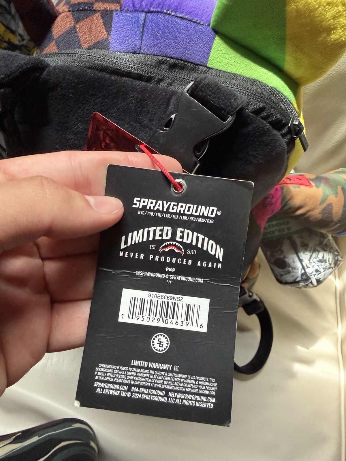 sprayground teddy bear limited edition backpack