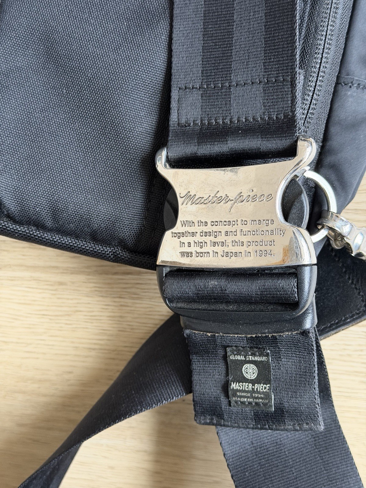 MASTERPIECE LIGHTNING Sling Bag Shoulder Bag Nylon BLK 02115-n