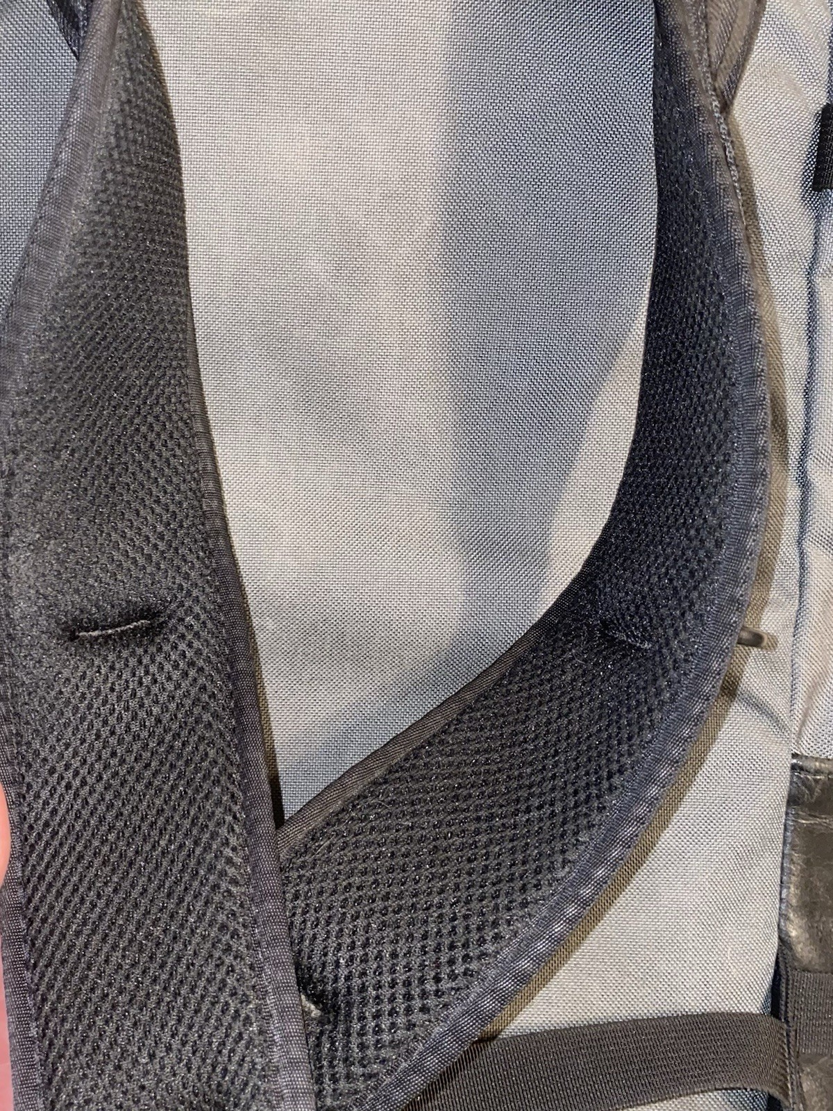 Topo Designs Backpack Klettersack Bag Nylon Leather Gray Black Twitter 25L RARE!