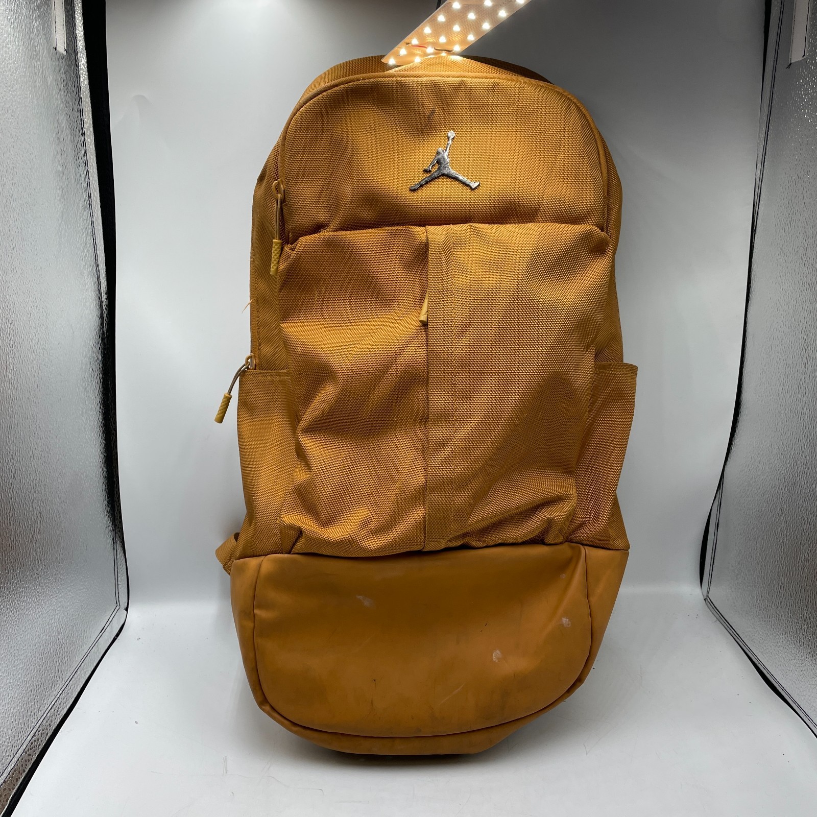 Air Jordan Backpack Fluid Desert Ochre Zip Inner Pocket Laptop Sleeve Shoulder