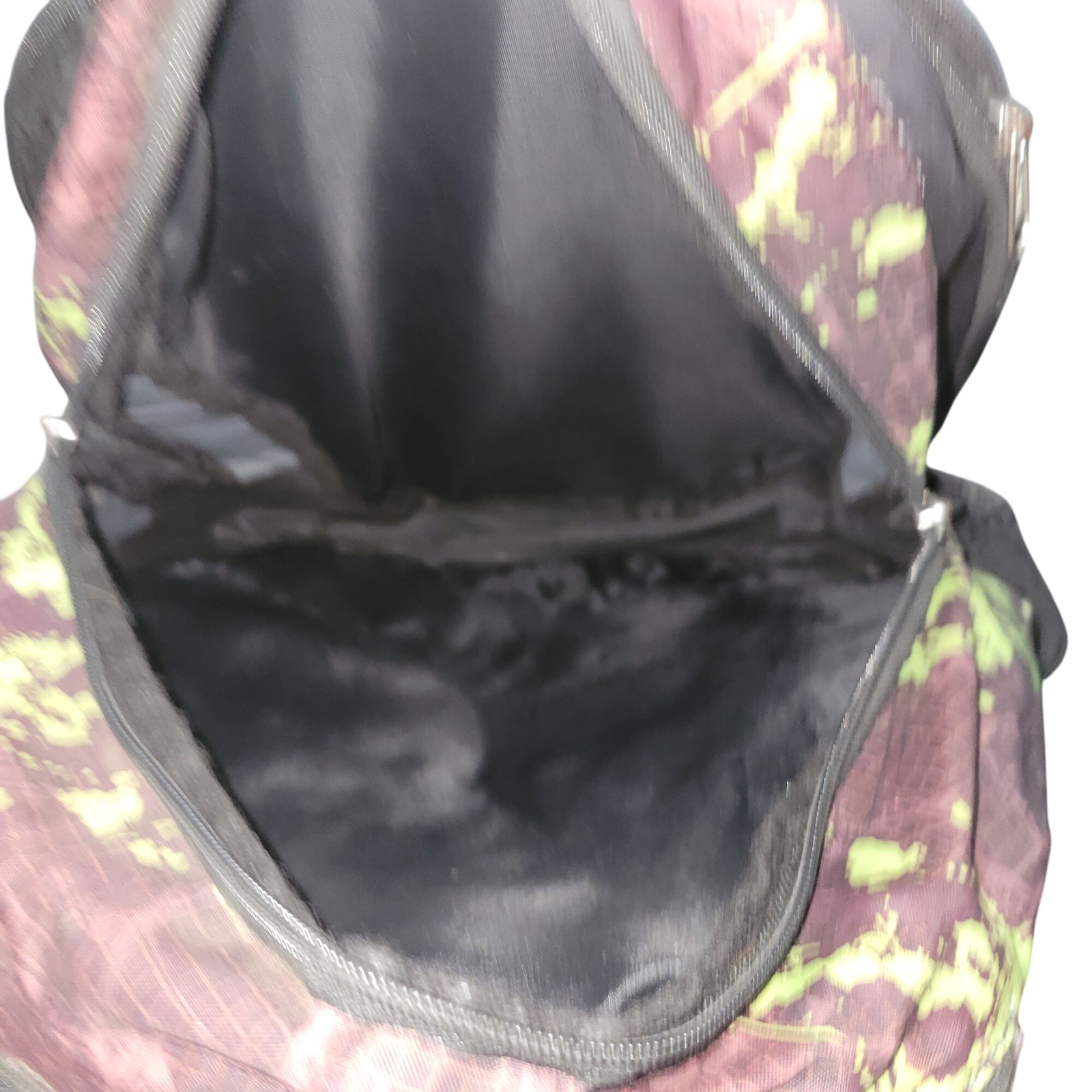 EXS Black & Green Splatter Backpack With Multiple Compartments