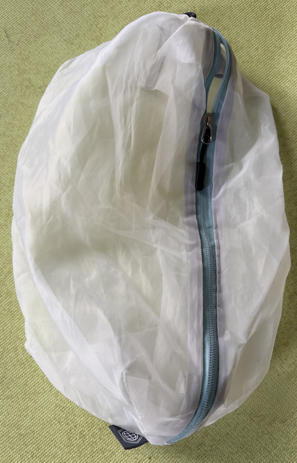 Tripped Travel Gear Adult Shoe Sack Mesh White/ Turquoise