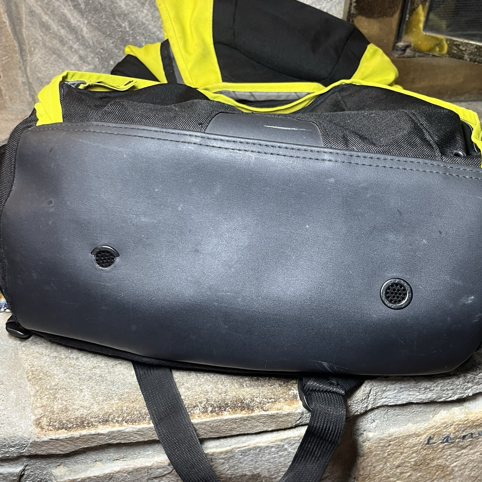 Vintage Oakley Gearbox LX Software Backpack Y2K Yellow Tactical