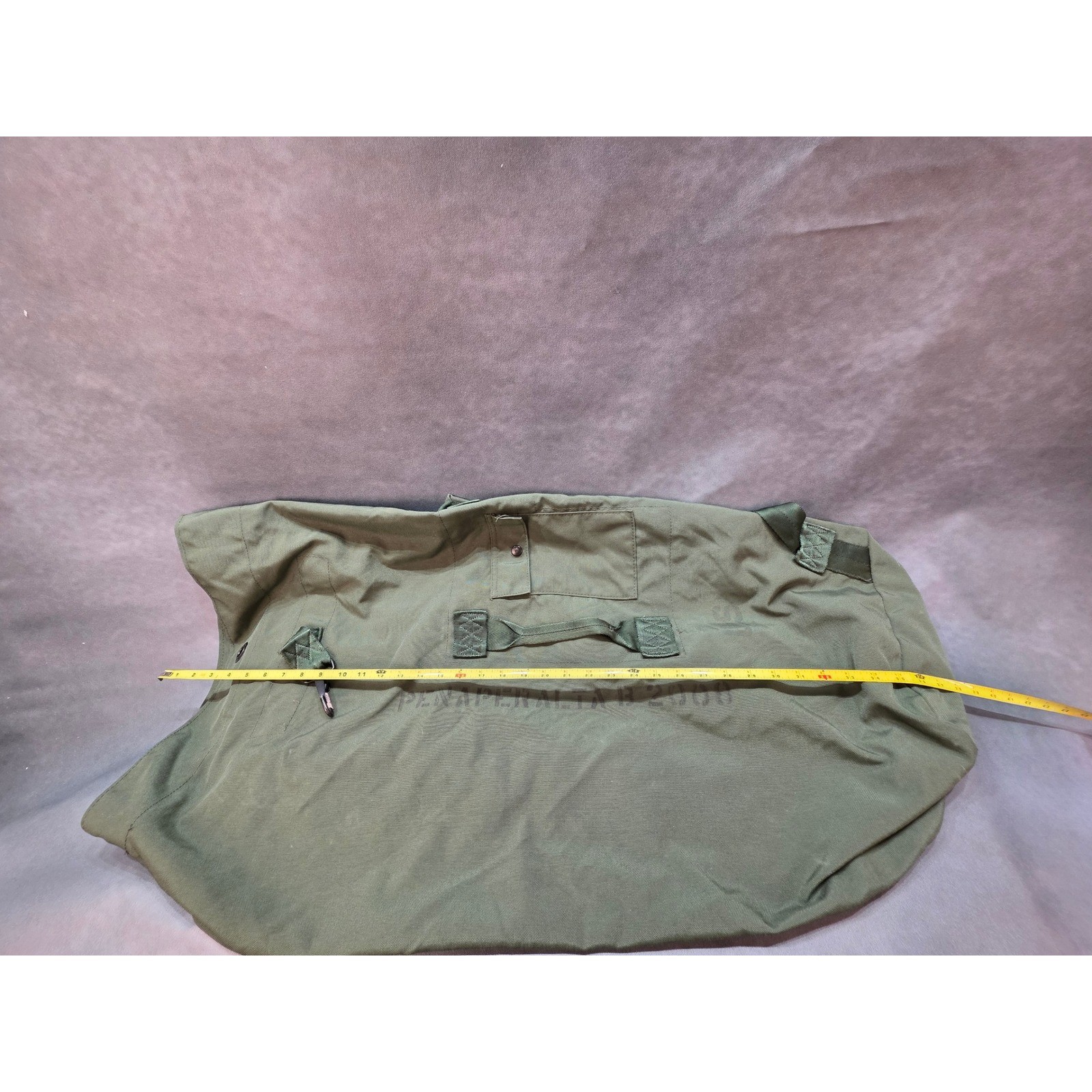 US Military Style Canvas Duffle Bag Olive Drab Green Backpack Sea Bag 36 Inch