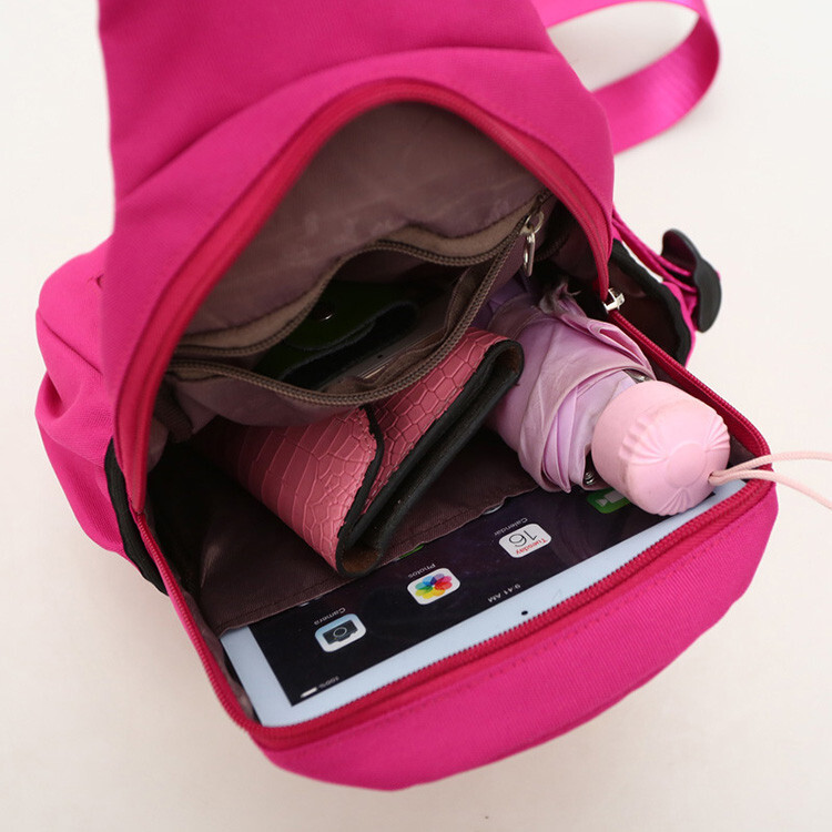Men’s Women’s Nylon Chest Sling Bag Crossbody Shoulder Backpack Sport Satchel