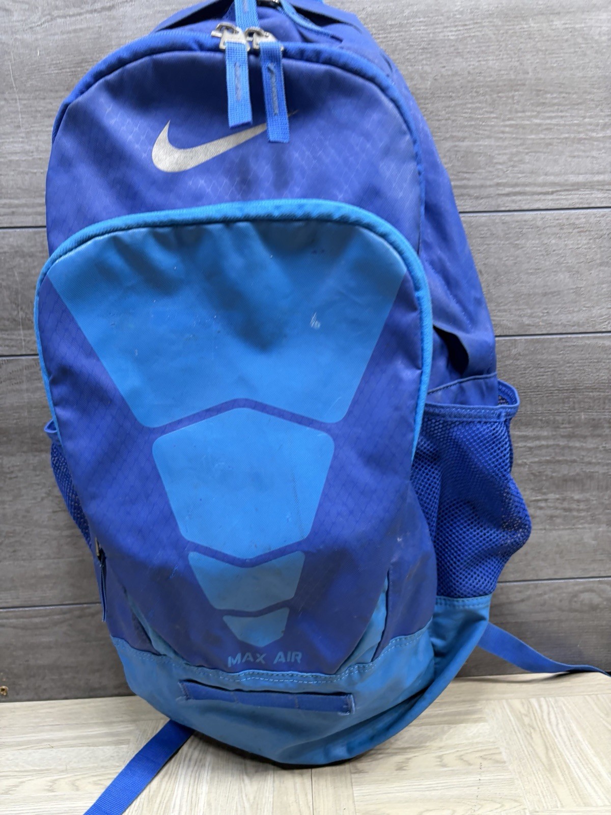 Nike Max Air Vapor Backpack Blue Mens Athletic Training School Bag Bookbag