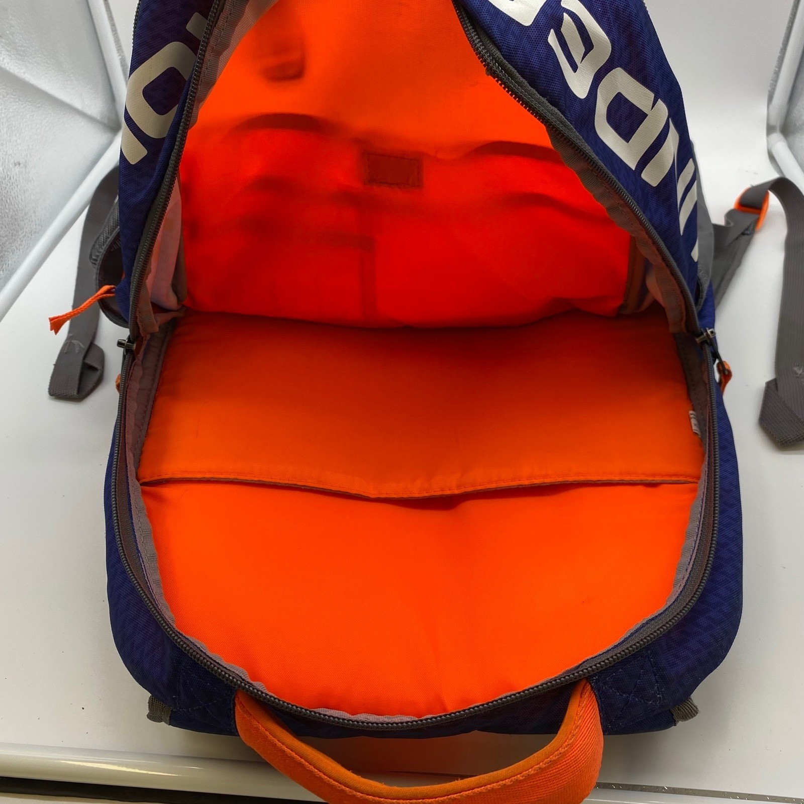 Under Armour Storm 1 Backpack Mens OS Blue Orange Grey HeatGear Laptop Sleeve