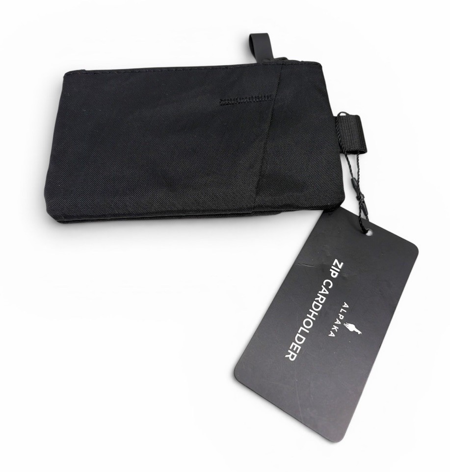 Alpaka Zip Cardholder Black X-Pac VX21