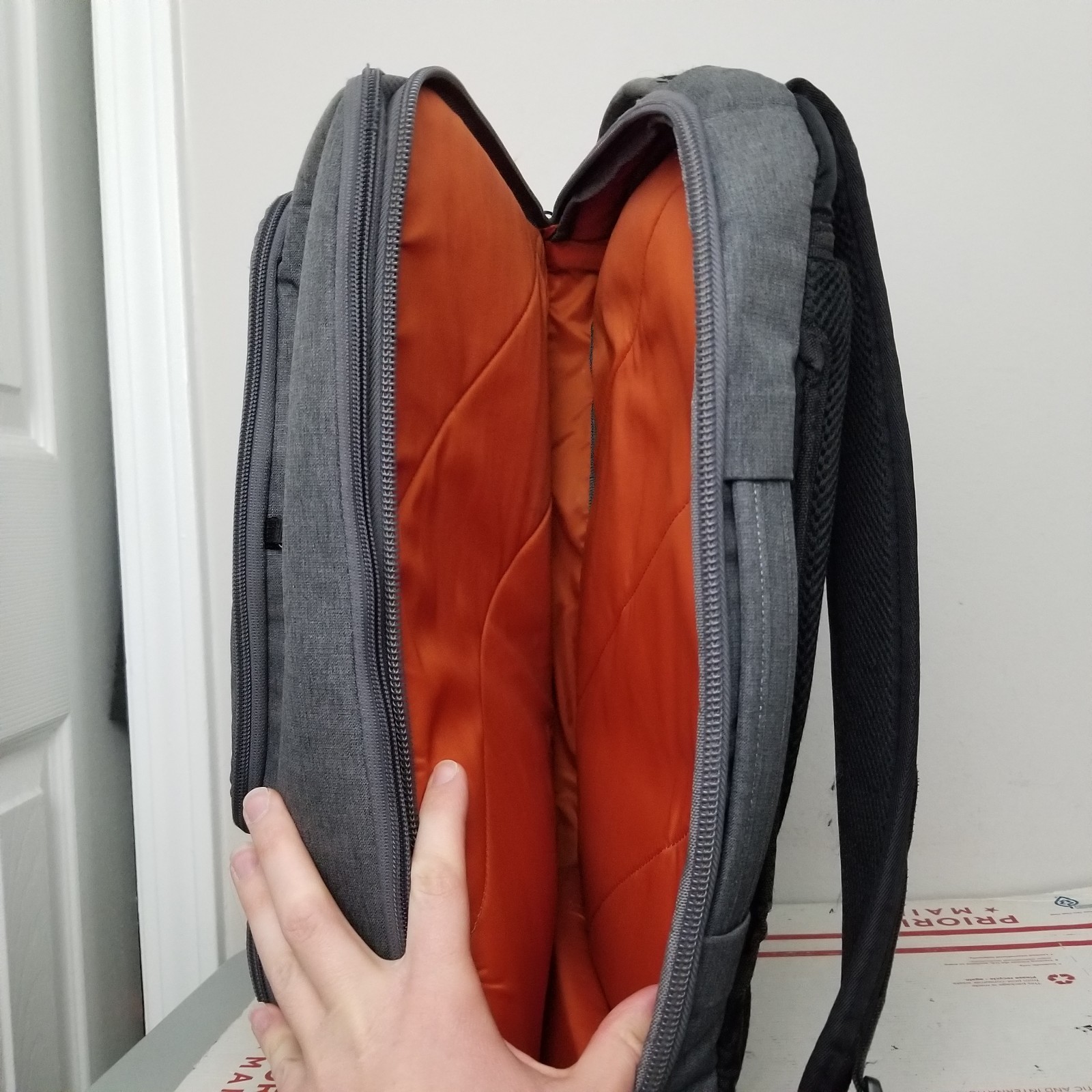 eBags Professional Slim Laptop Backpack Bag Gray Laptop Travel EB2146-16 Work