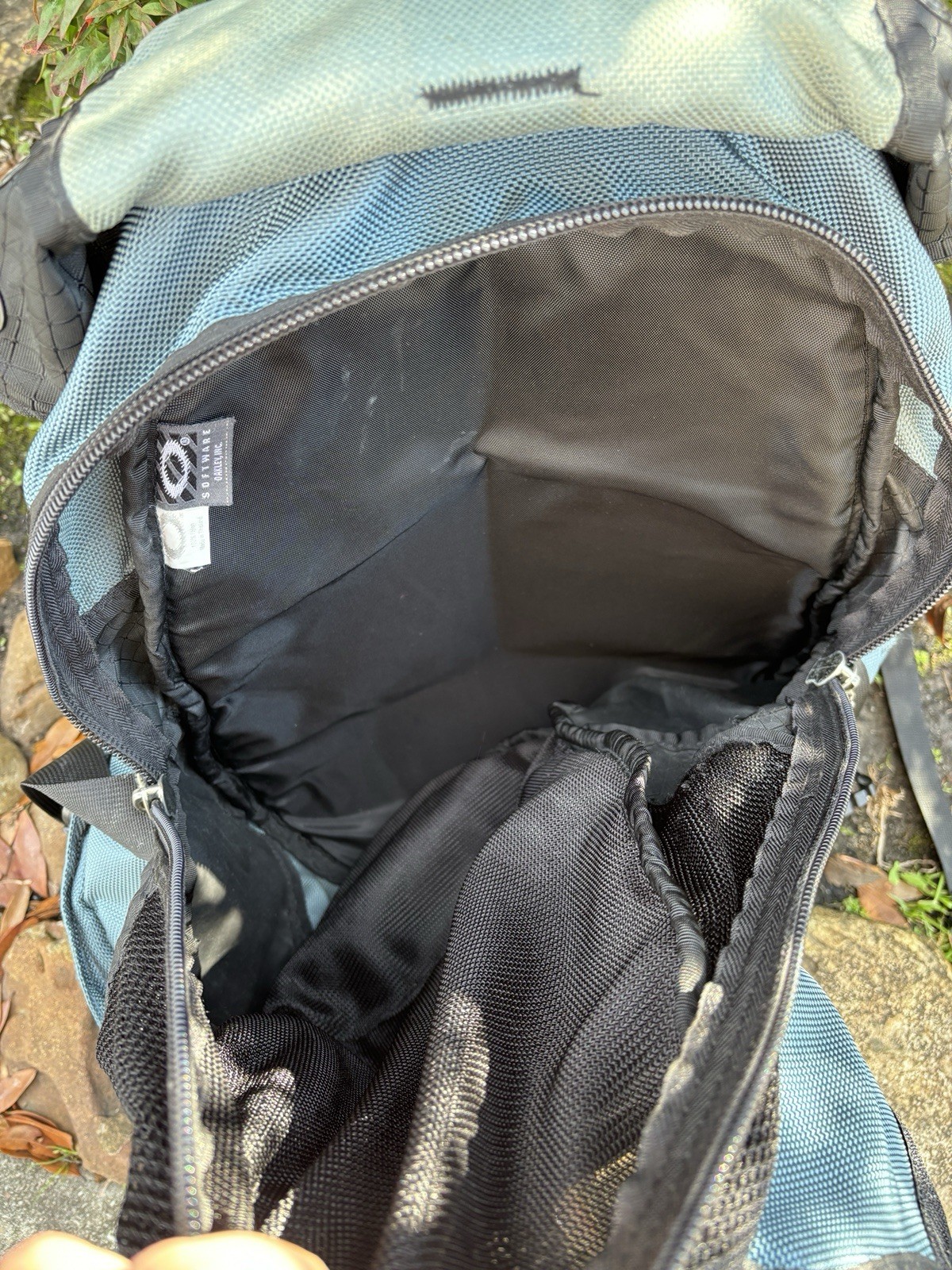 OAKLEY Icon Backpack Rucksack Tactical Black Light Blue Vintage Y2K RARE Bag