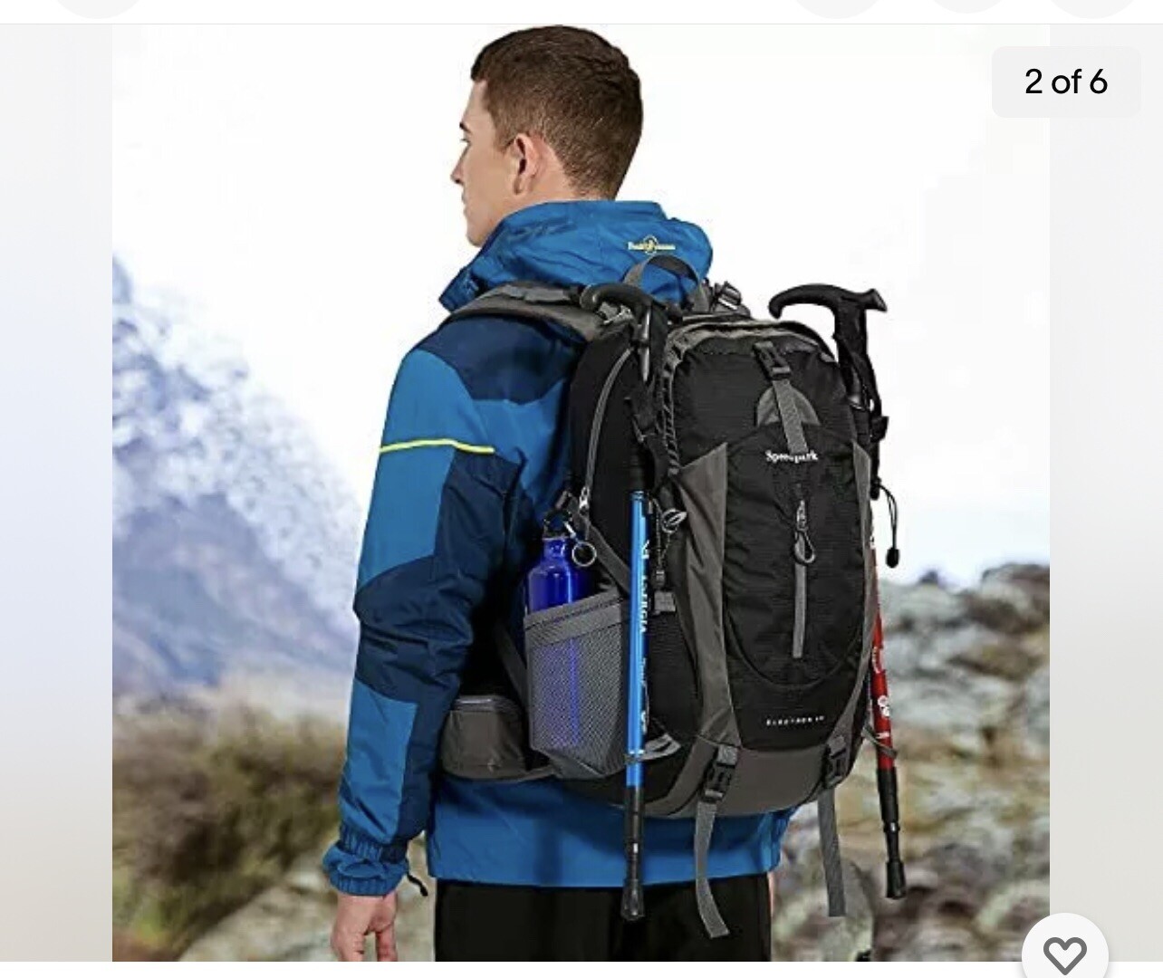 Hiking Backpack 40L Waterproof Lightweight Hiking Daypack Trekking Camping Ou…