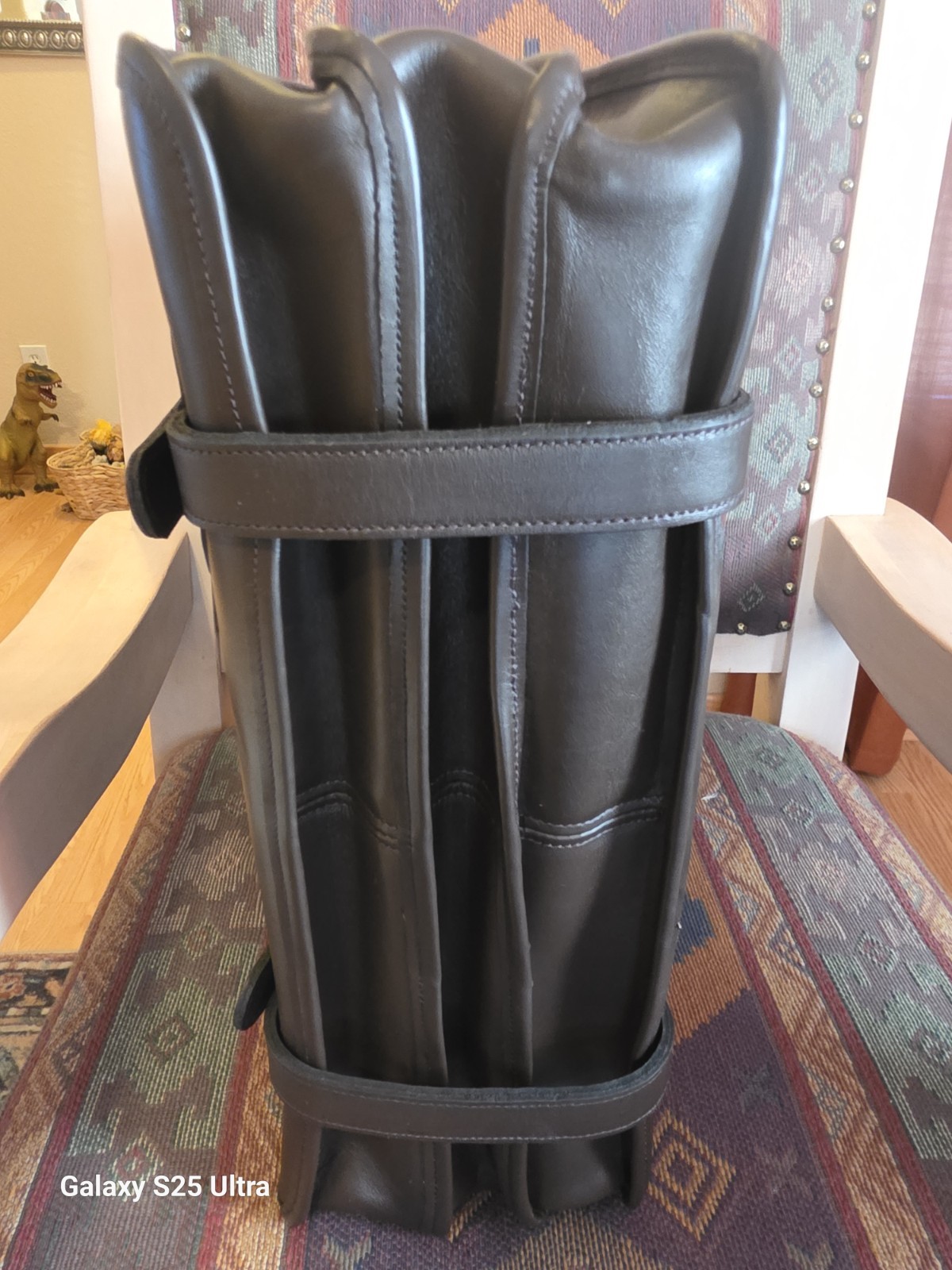 CUSTOM HIDE “1945 US ARMY” 3-Compartment / Leather Briefcase / Messenger Bag