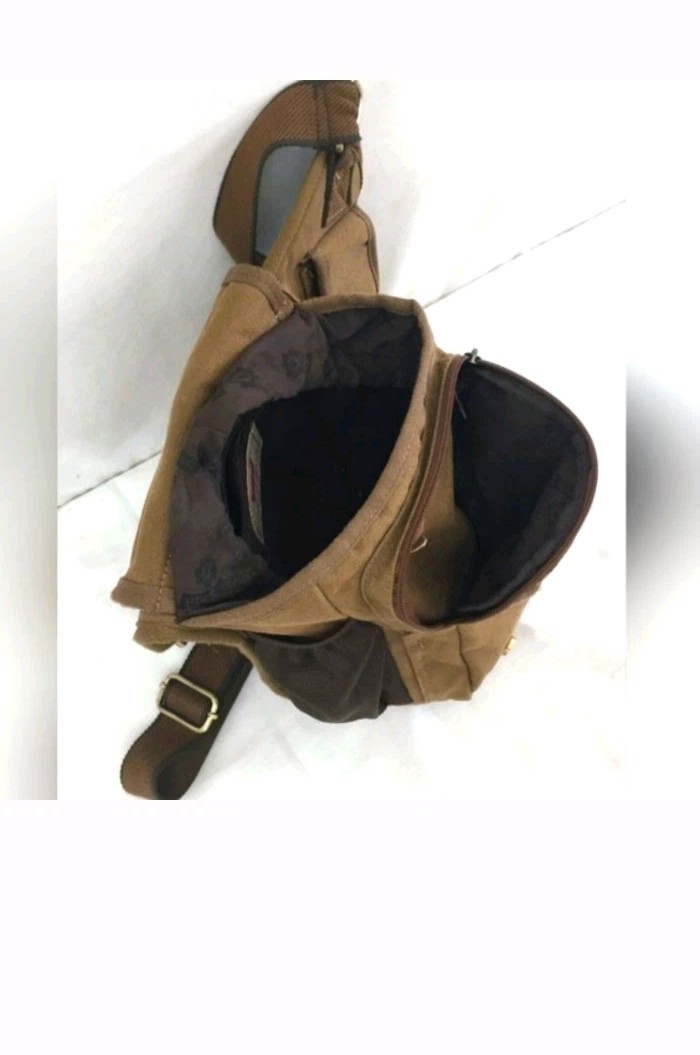 Kaukko Workshop Canvas Messenger Bag Unisex Crossbody Sling Backpack Travel