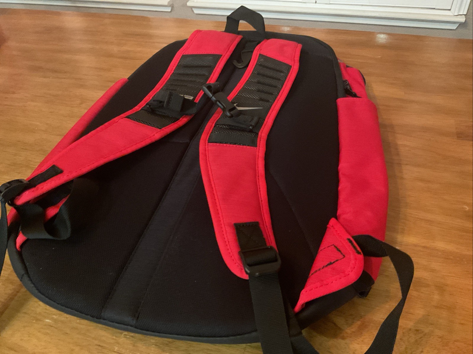 Nike Hoops Elite Pro Basketball Backpack Red Black Silver School