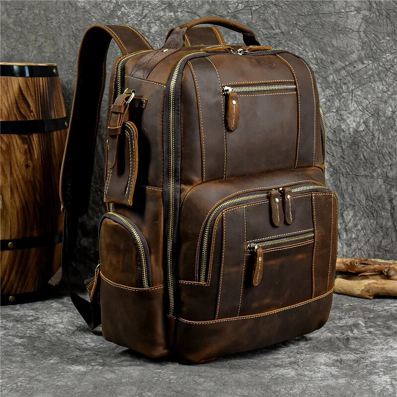 Bags Men’s Backpack Backpack Travel Backpack School Bag Men Leather Daypack