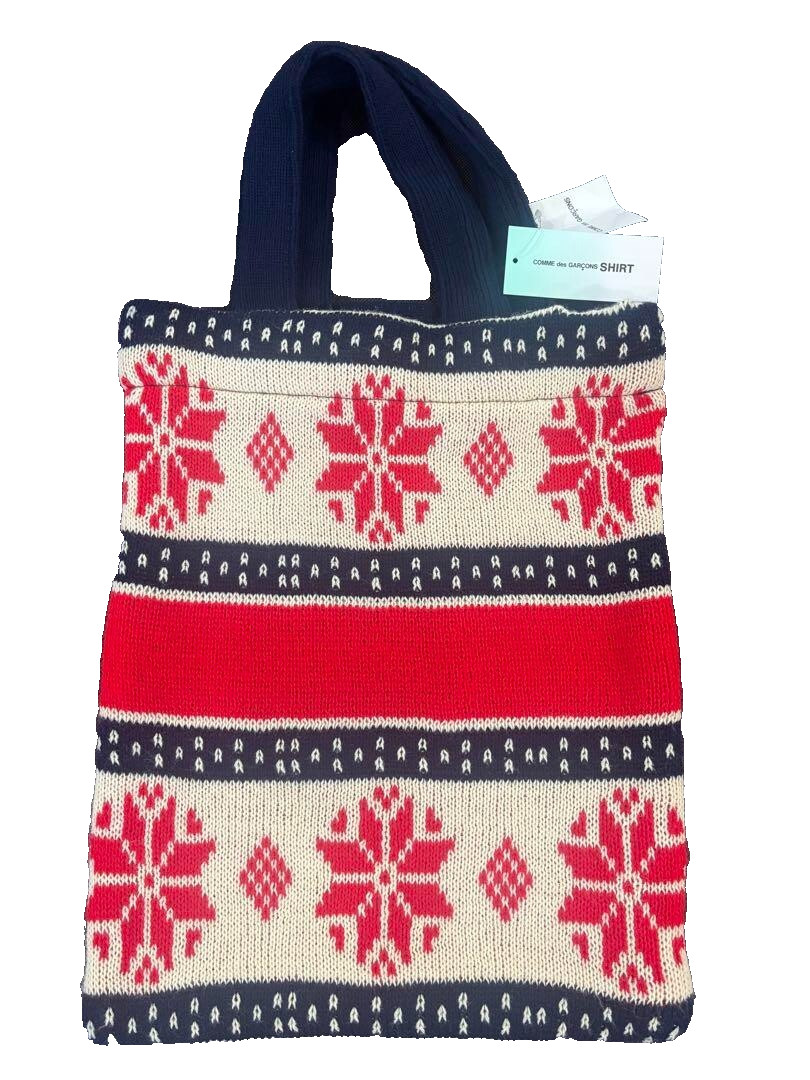 COMME des GARCONS SHIRT Strong will Knit Tote Bag Men