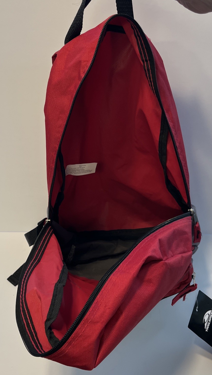 Trailmaker Heritage Collection Backpack 16″ x 10″ Red/Gray/Black NEW