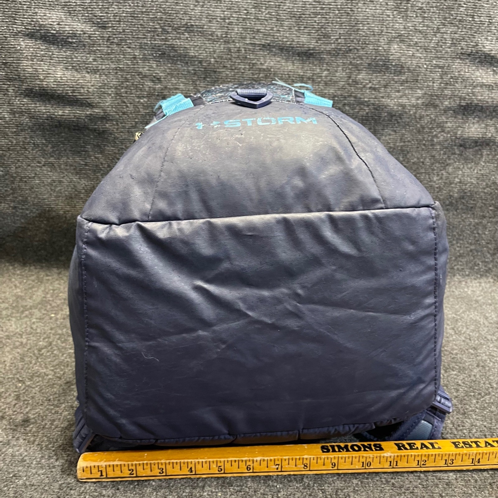 Under Armour 1261825 Teal Blue Patterned Water Resistant Storm Recruit Backpack