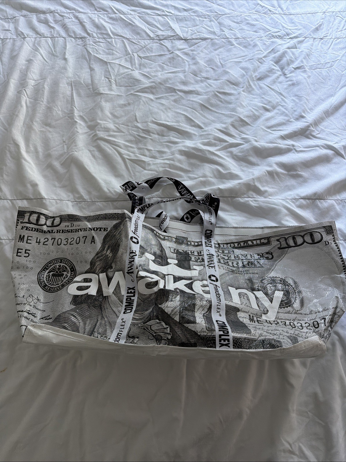 Cactuscon Complexcon 100 Bill Tote Bag AWAKE NY/ Chase Bank