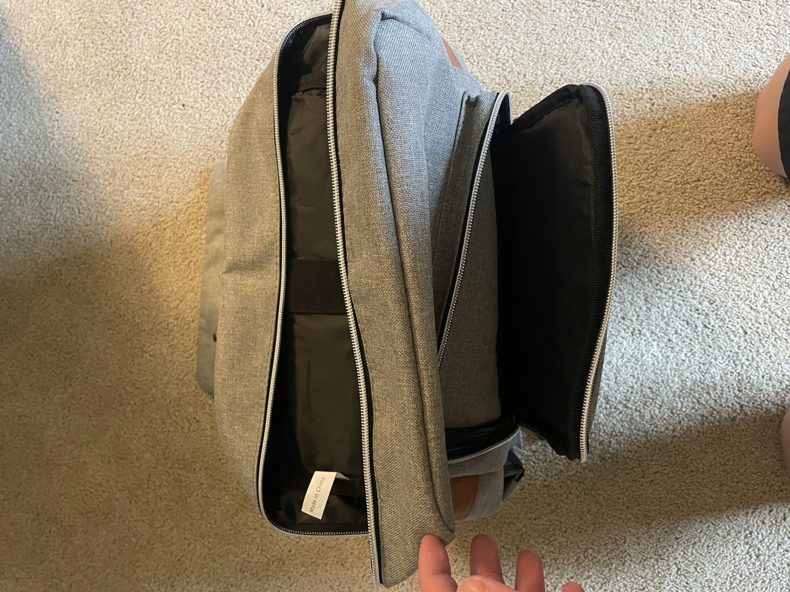Gold bond Magnetic Leather Backpack Brand New Never Used