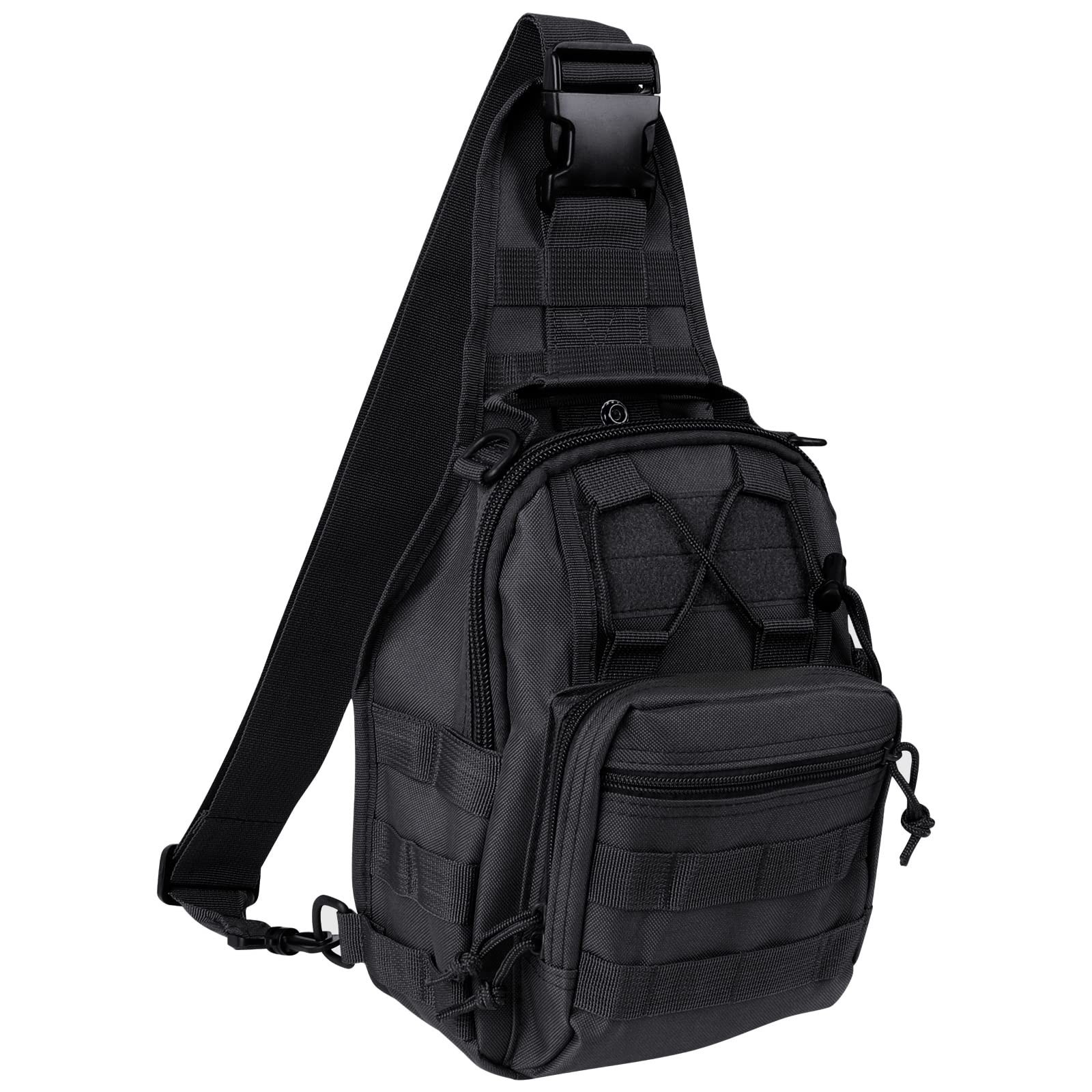 Tactical Backpack, Waterproof Military Cross-body Molle Sling Shoulder Backpa…
