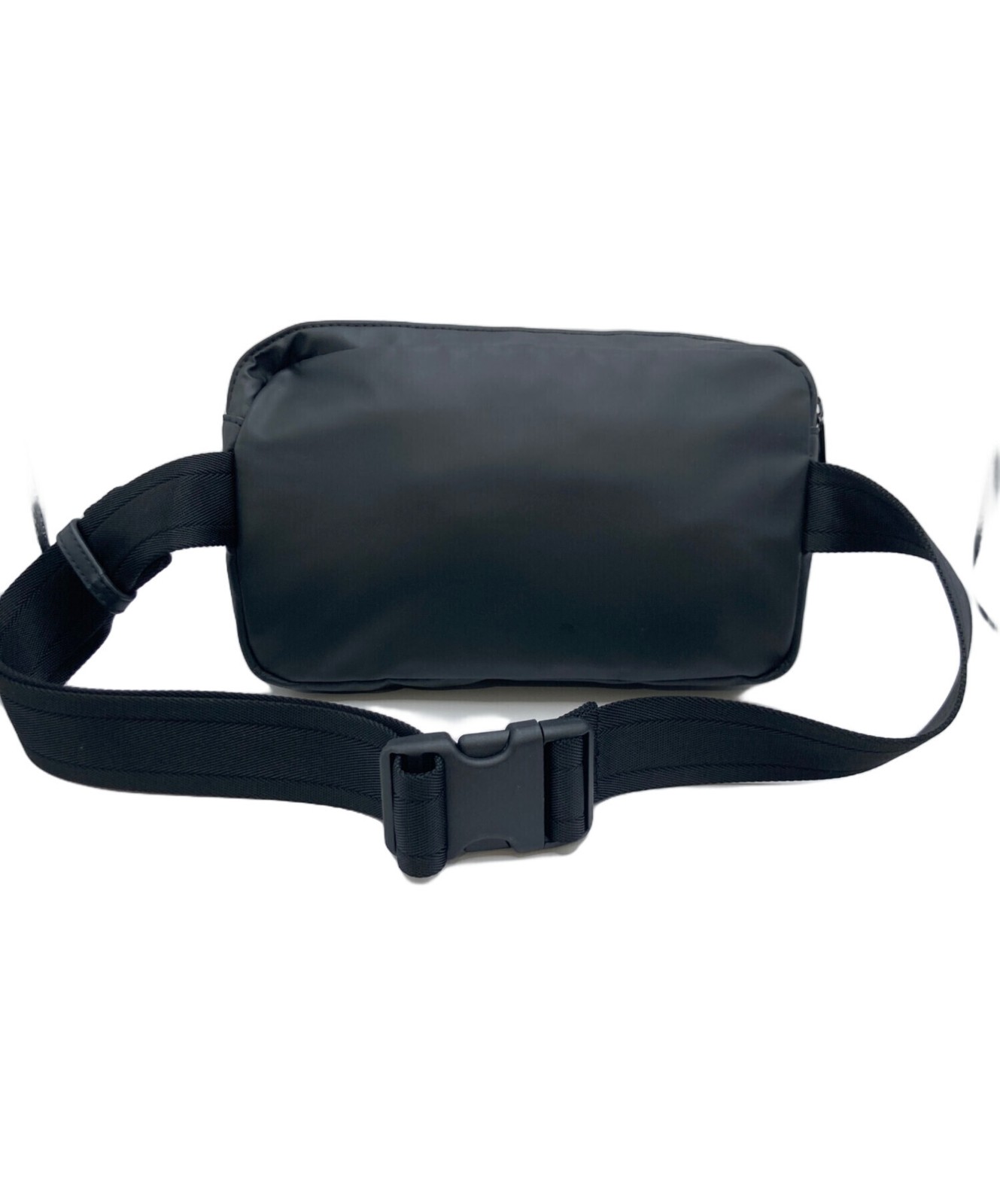 Diesel Men Black White Logo Body Bag Adjustable Strap Zip Pocket Polyurethane